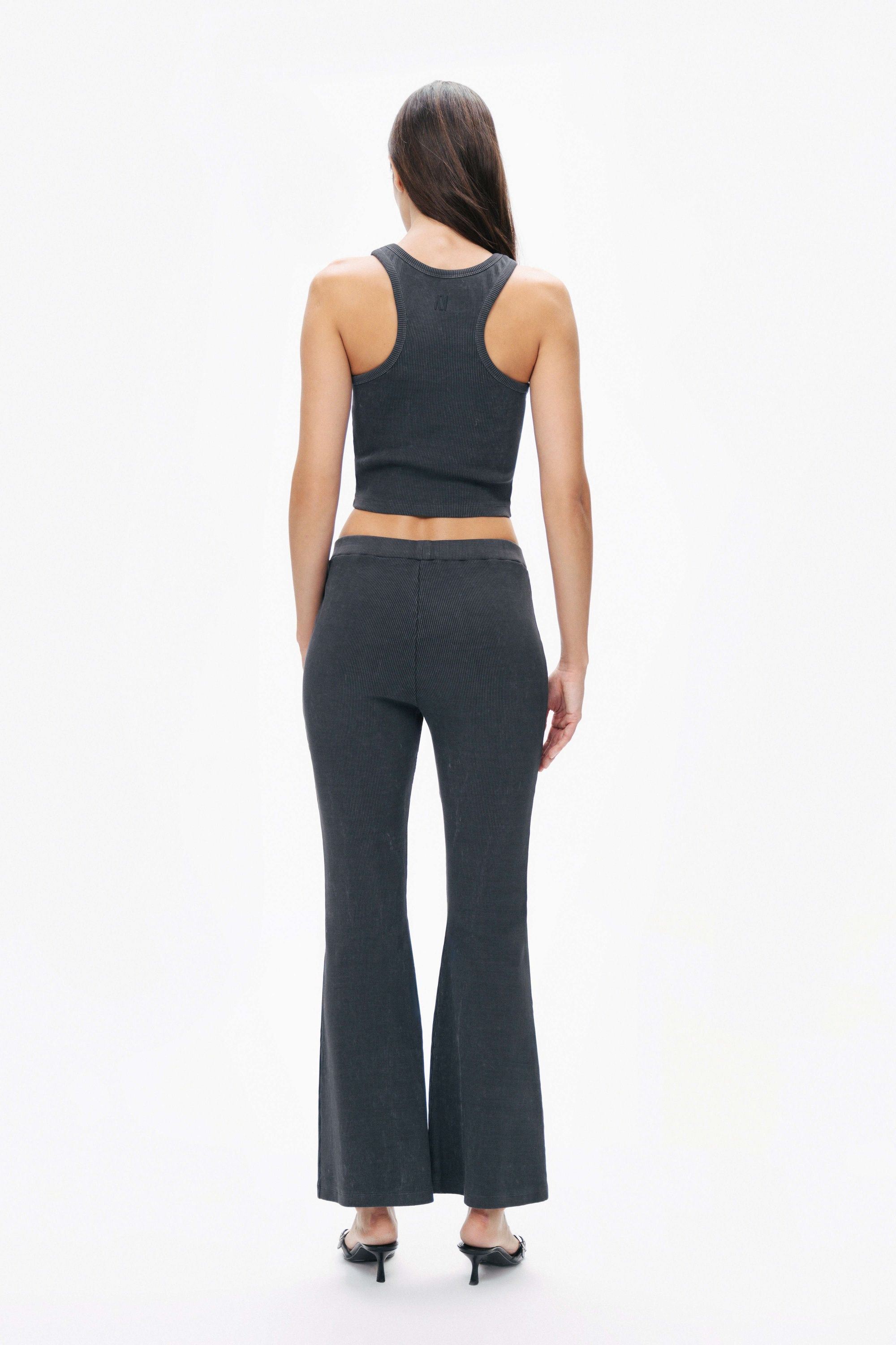 Anthracite Ribbed Crop Top