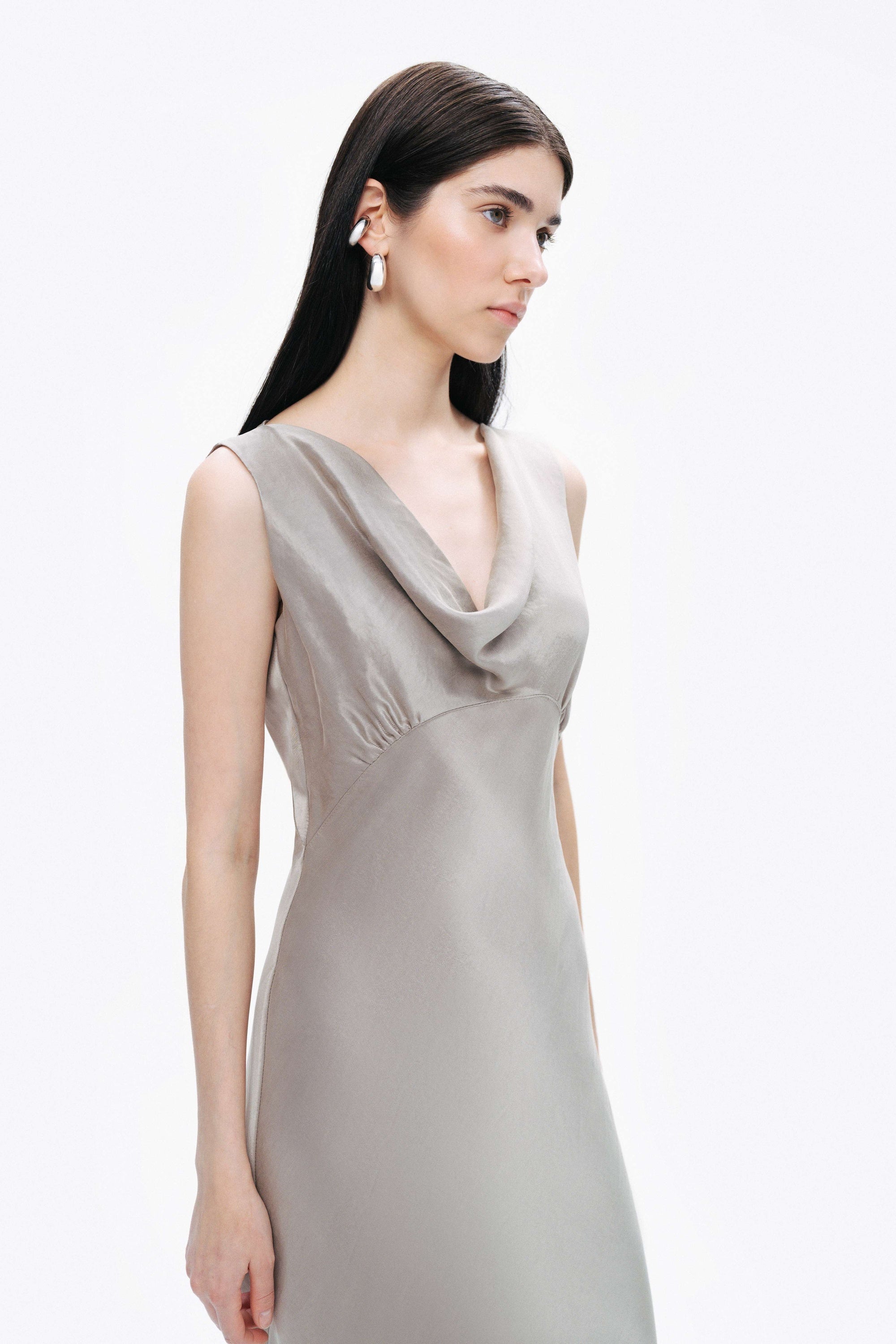 Cowl Neck Maxi Dress