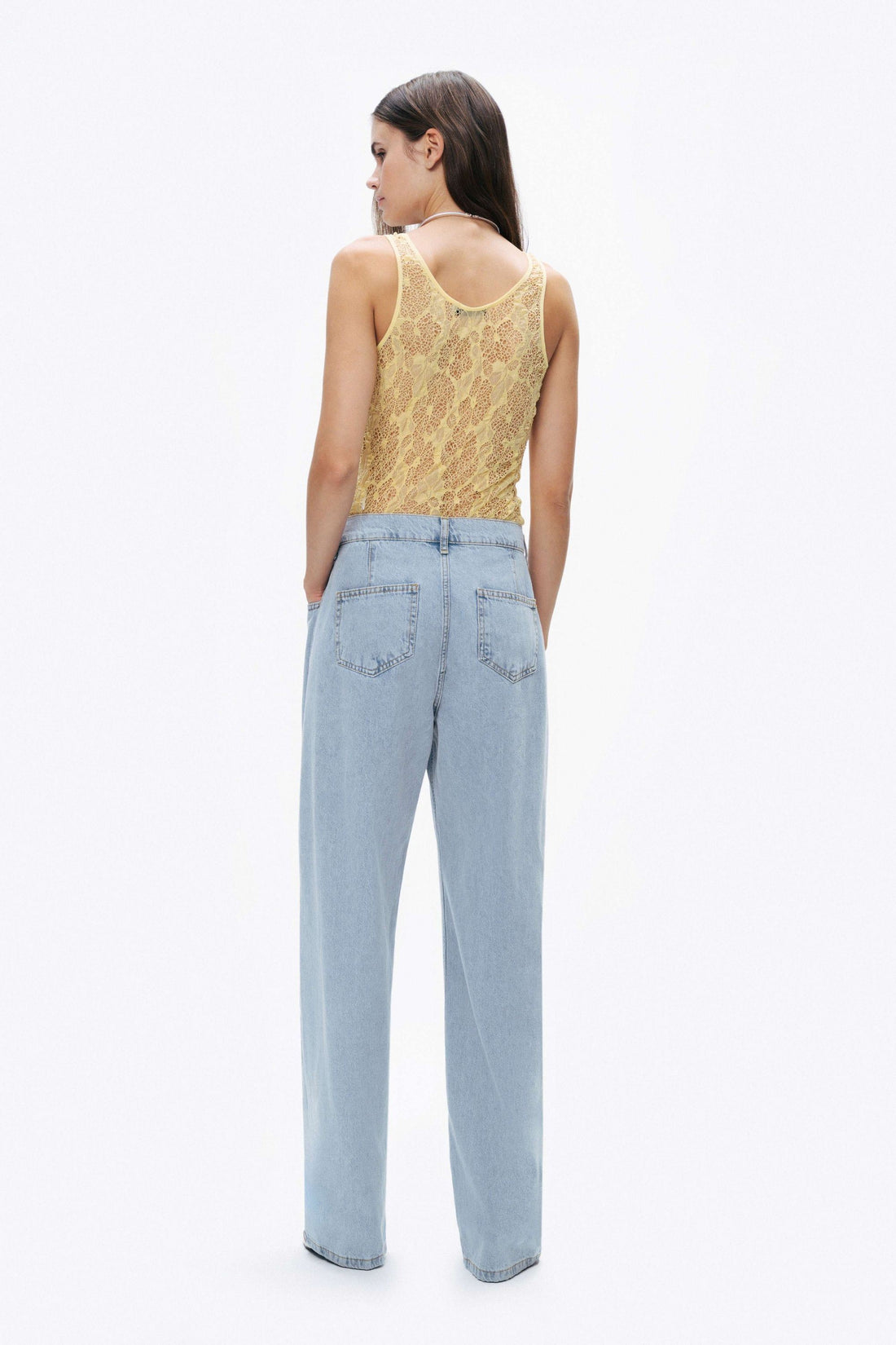 Halter Neck Lace Blouse