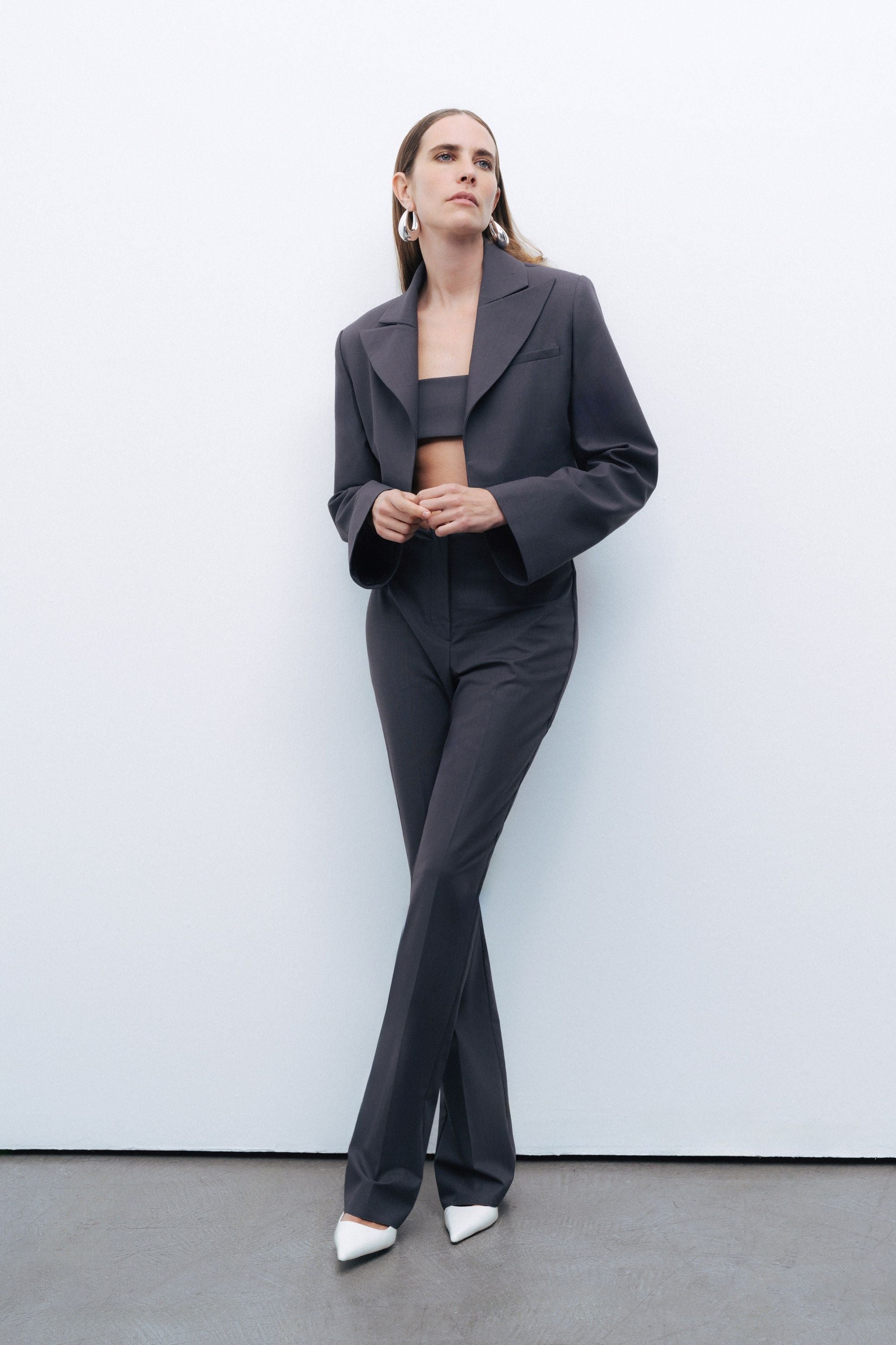 Slit-Detail Pants