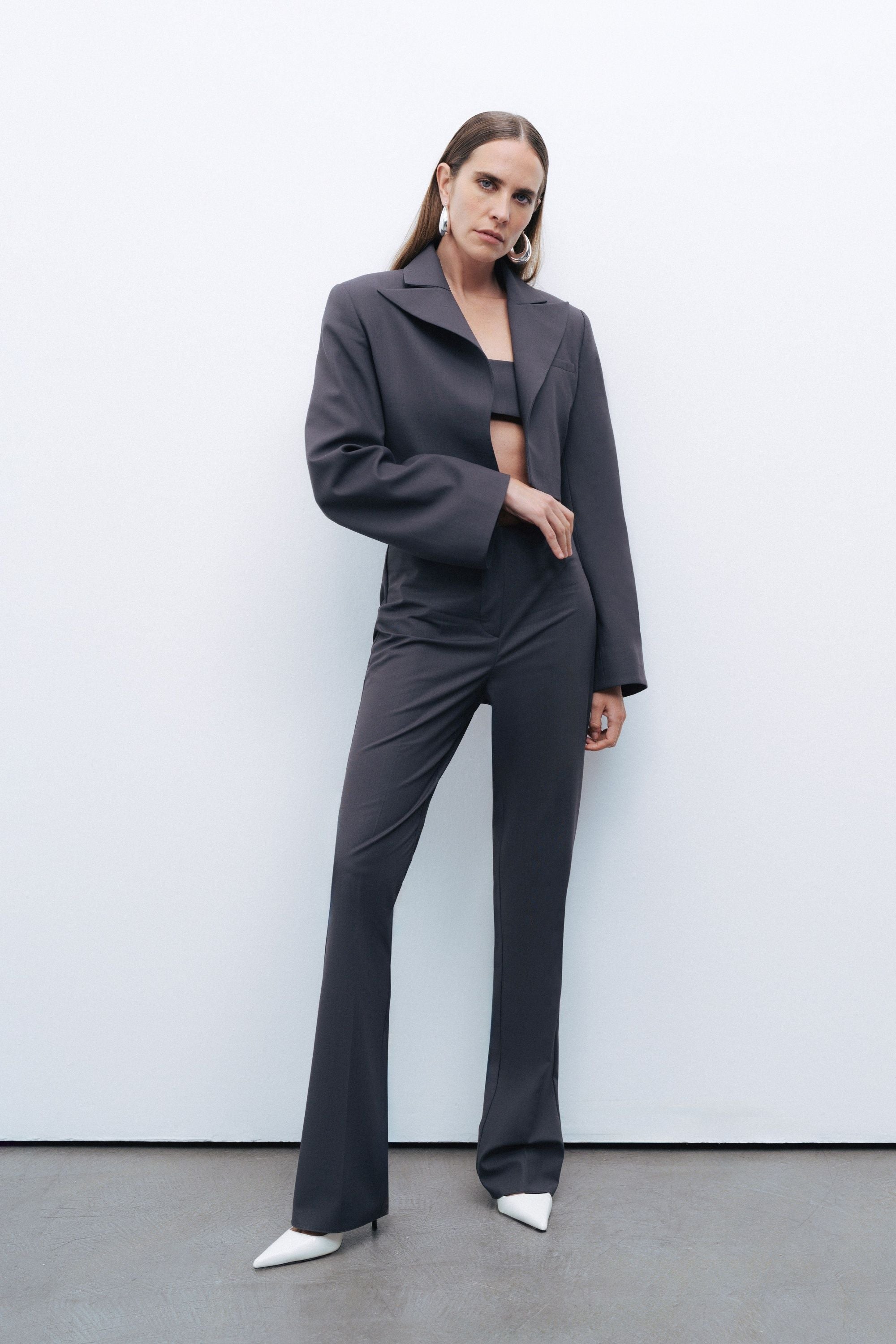 Slit-Detail Pants