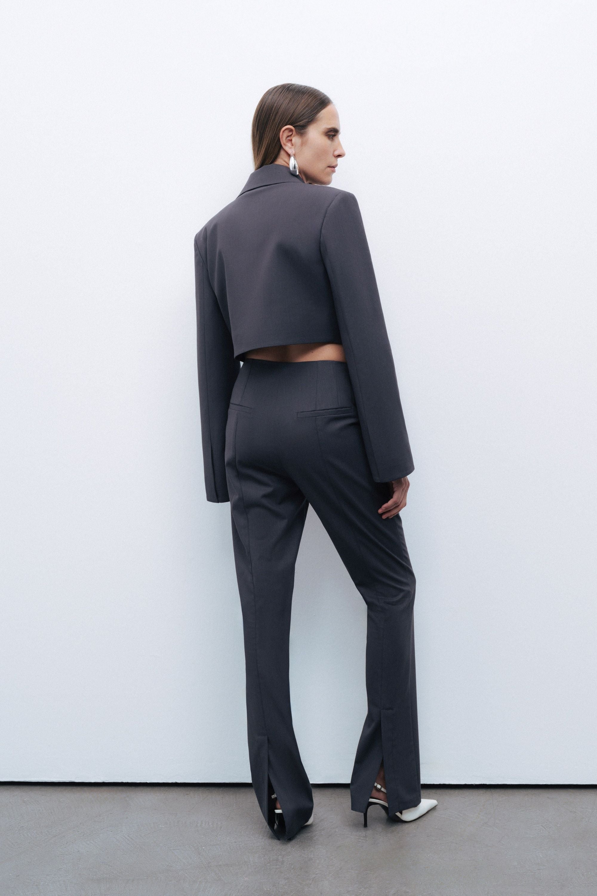 Slit-Detail Pants