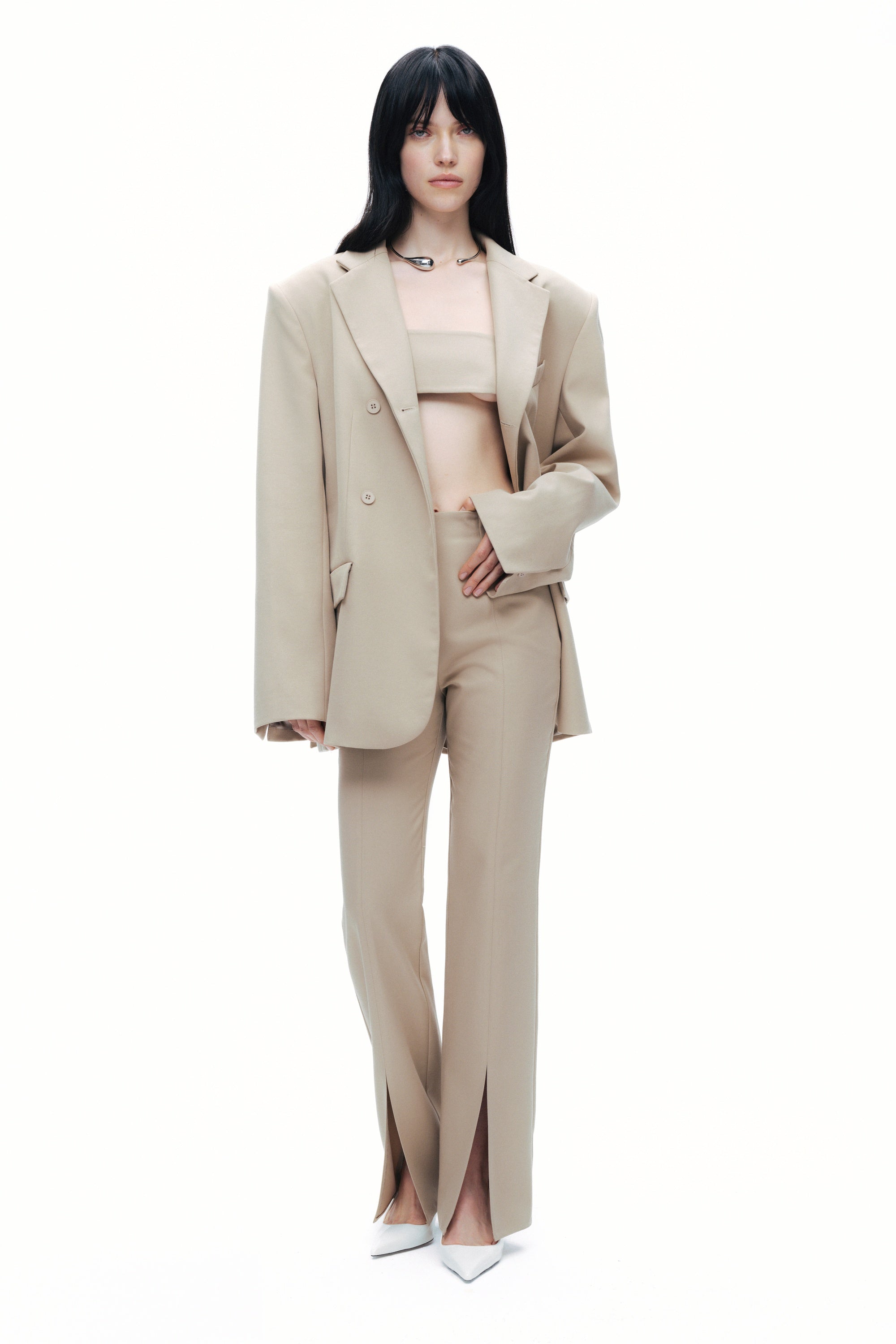 Slit Detailed Pants