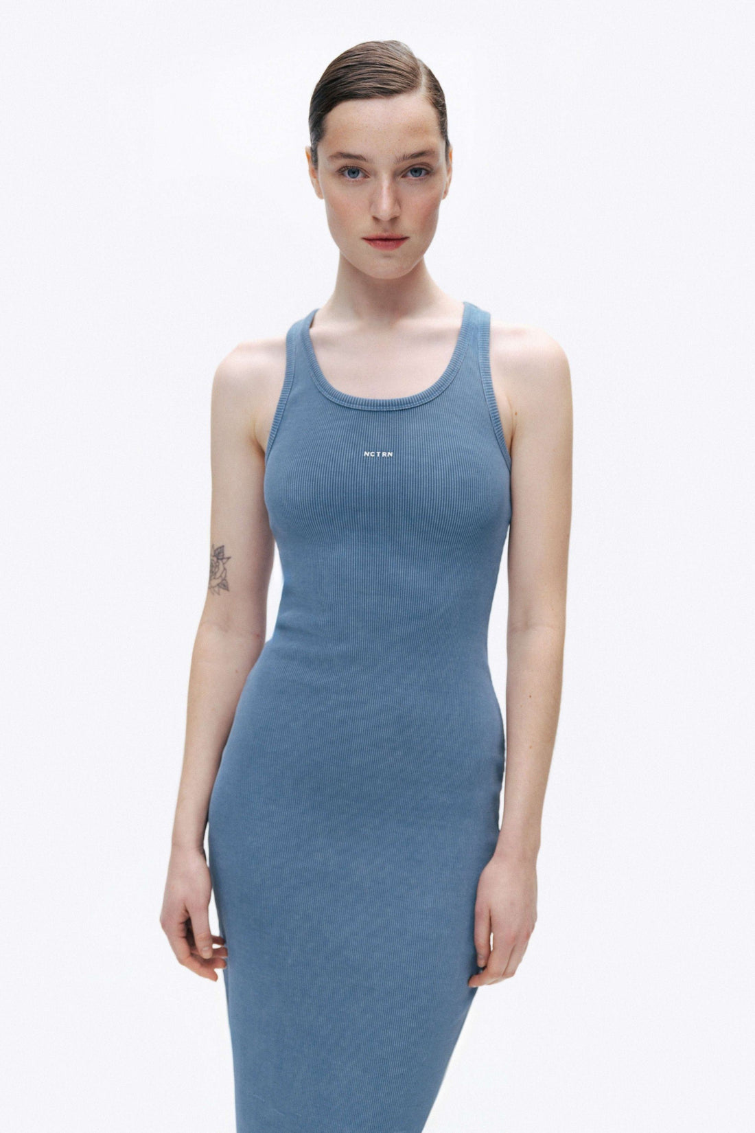 Blue Maxi Bodycone Dress