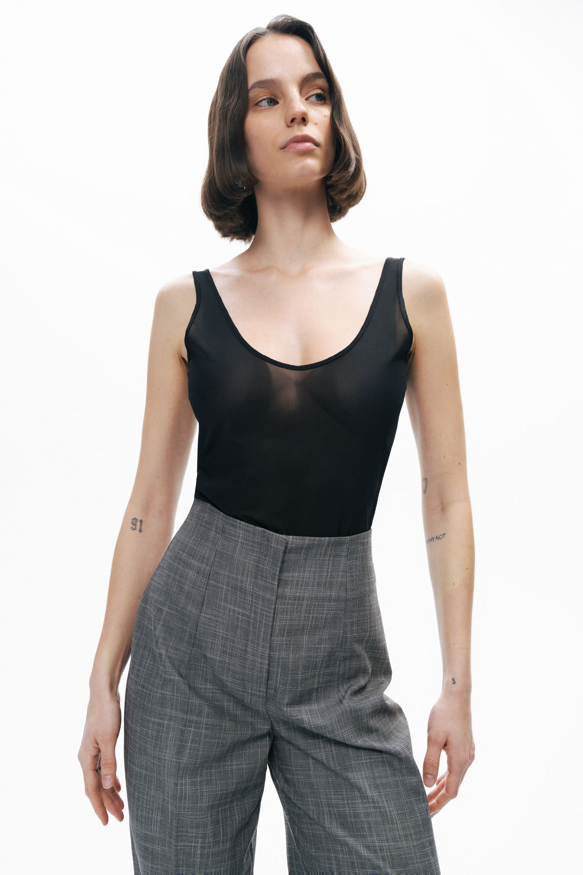 Gray High Waist Pants