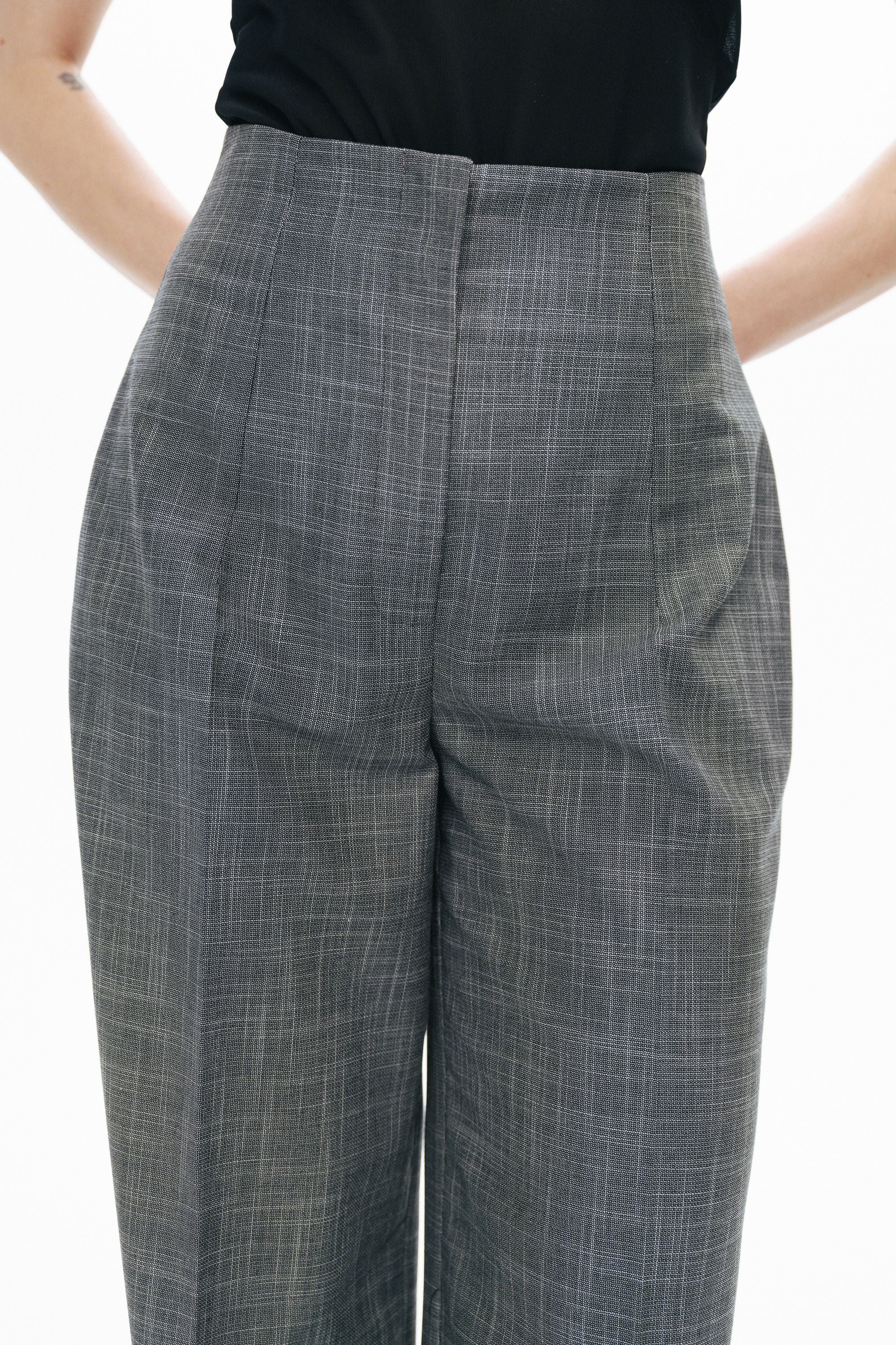Gray High Waist Pants