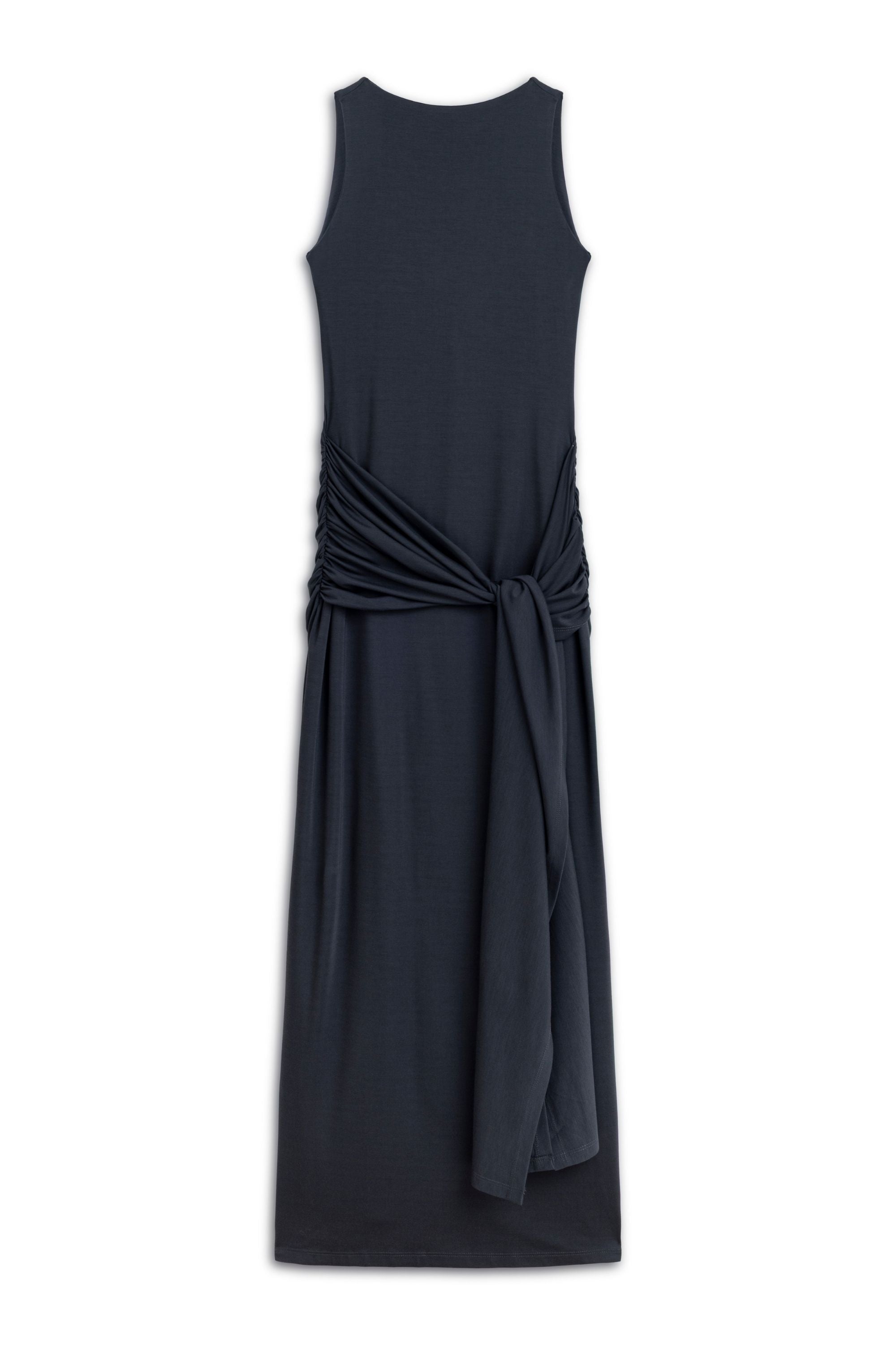 Anthracite Backless Maxi Dress