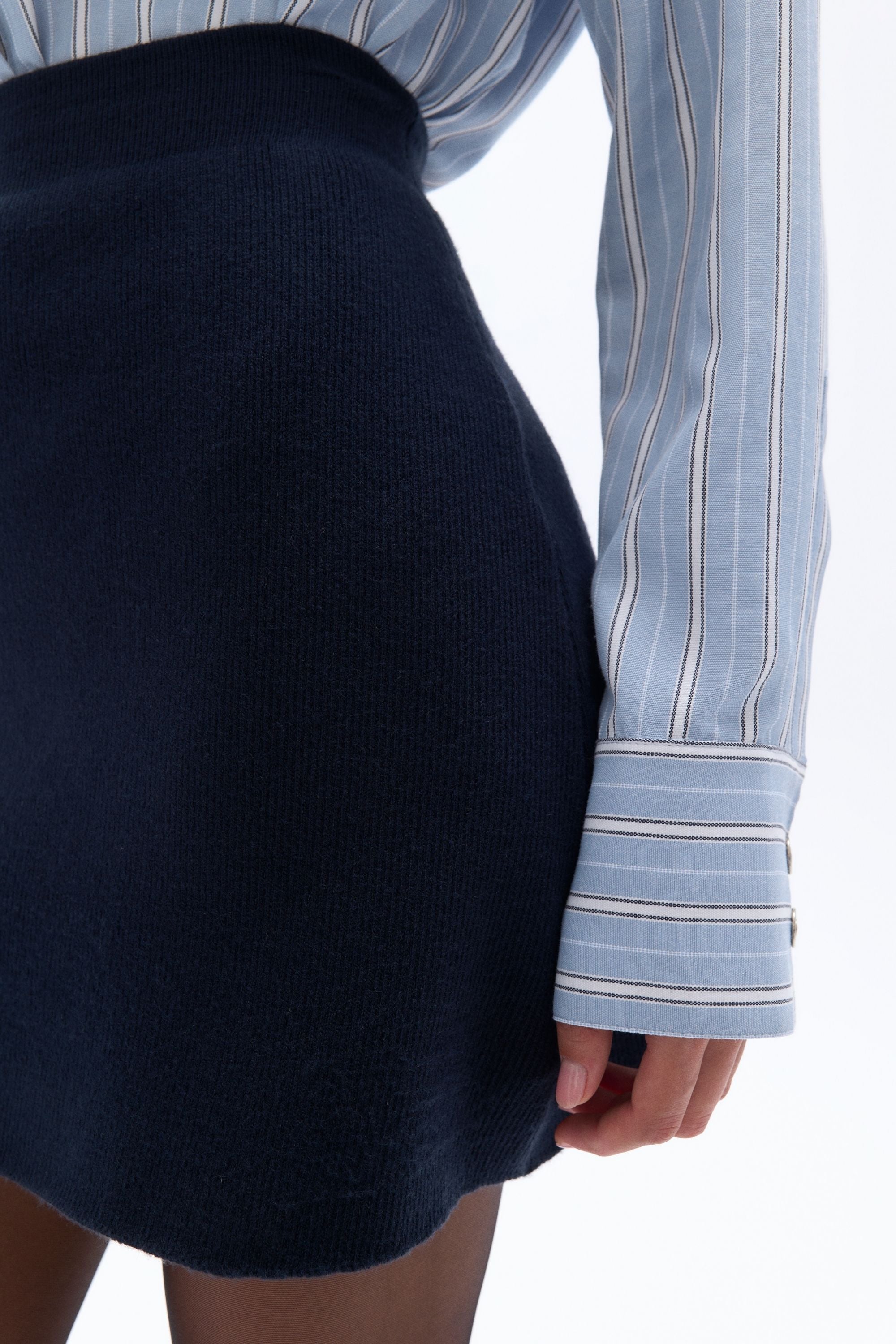 High Waist Mini Knit Skirt (Final Sale)