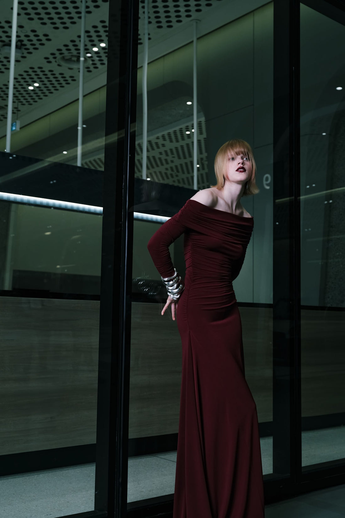 Off-The-Shoulder Maxi Dress (Final Sale)