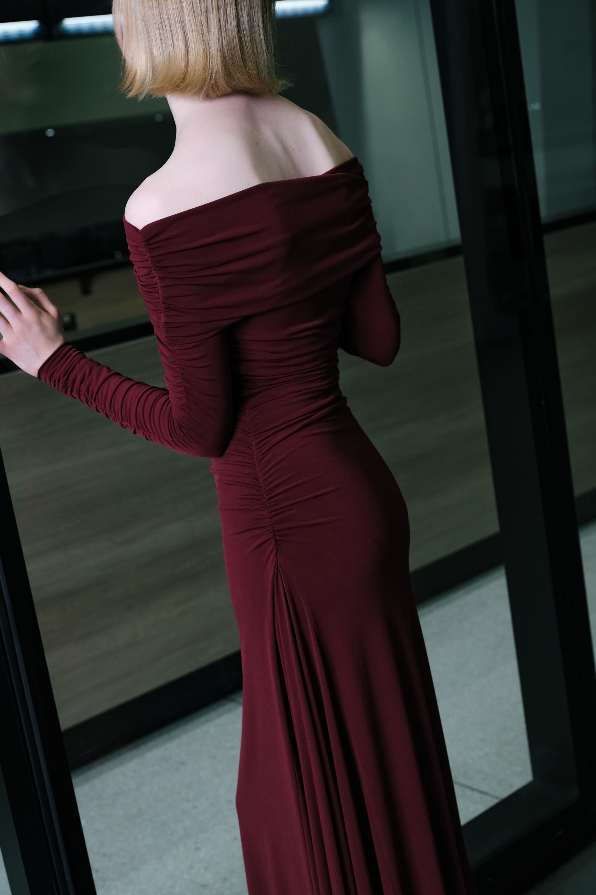Off-The-Shoulder Maxi Dress (Final Sale)