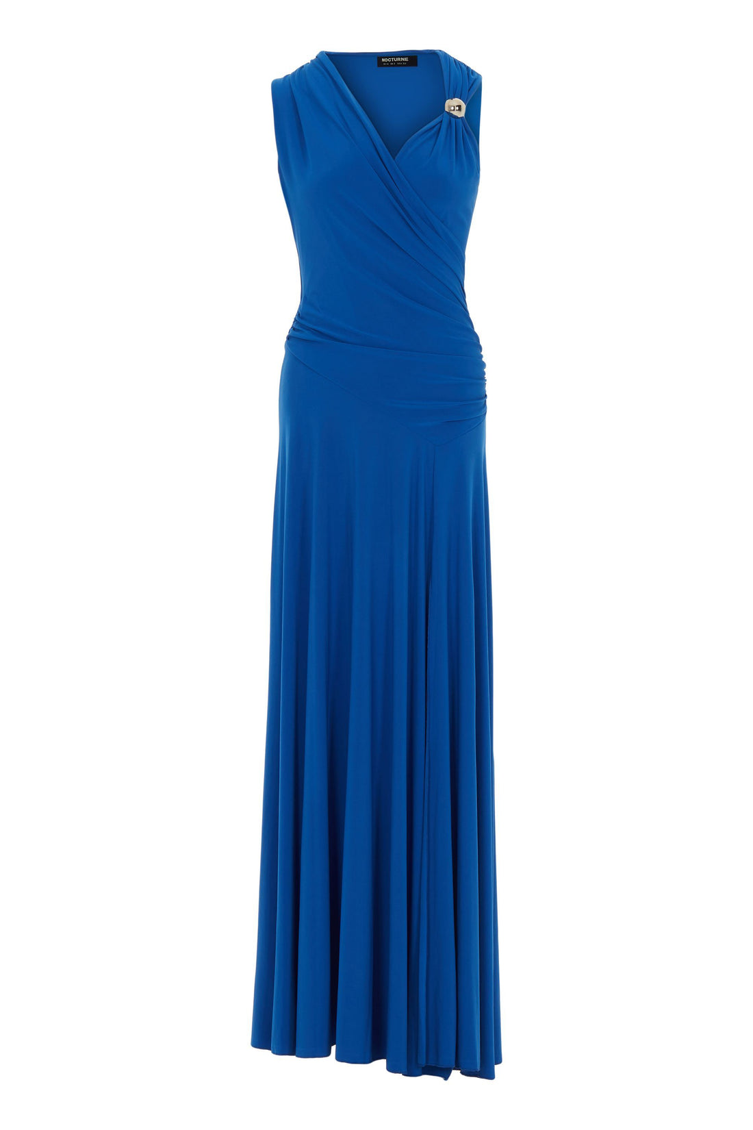 Saxe Asymmetric Draped Cut-Out Dress