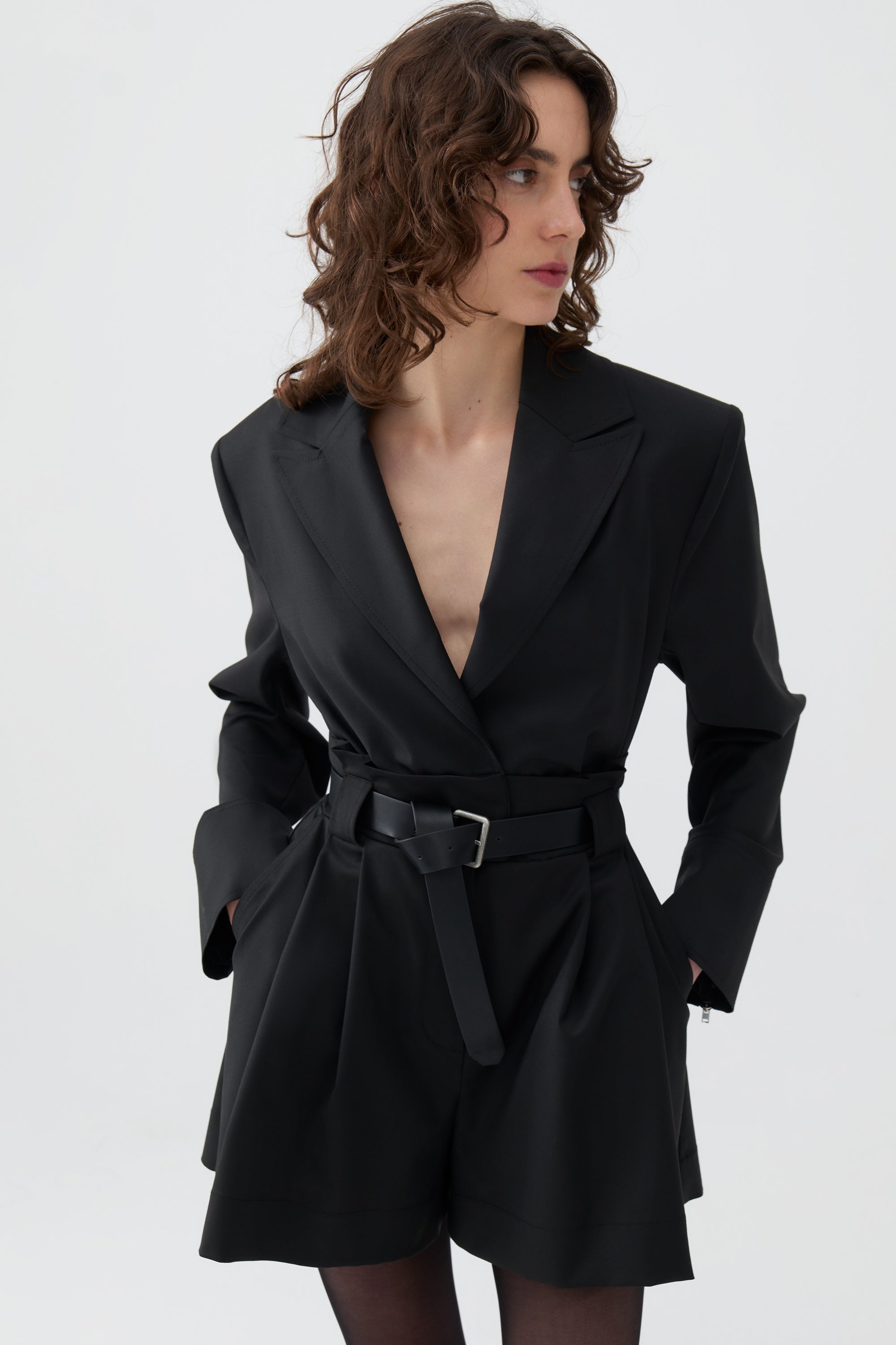 Belt Detailed Overalls (Final Sale)