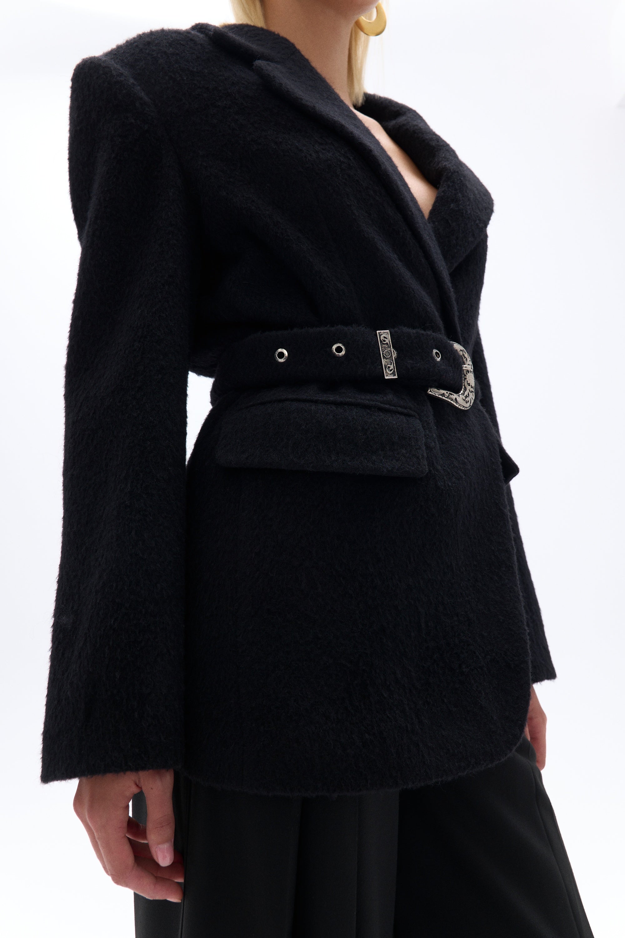 Self-Belted Double Breasted Jacket (Final Sale)