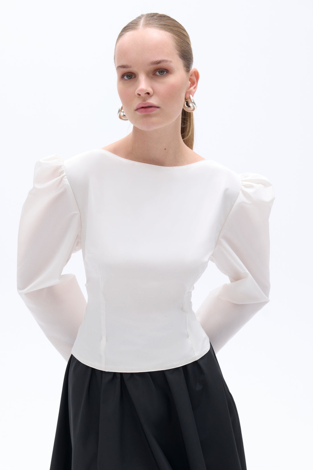 Boat Neck Blouse (Final Sale)