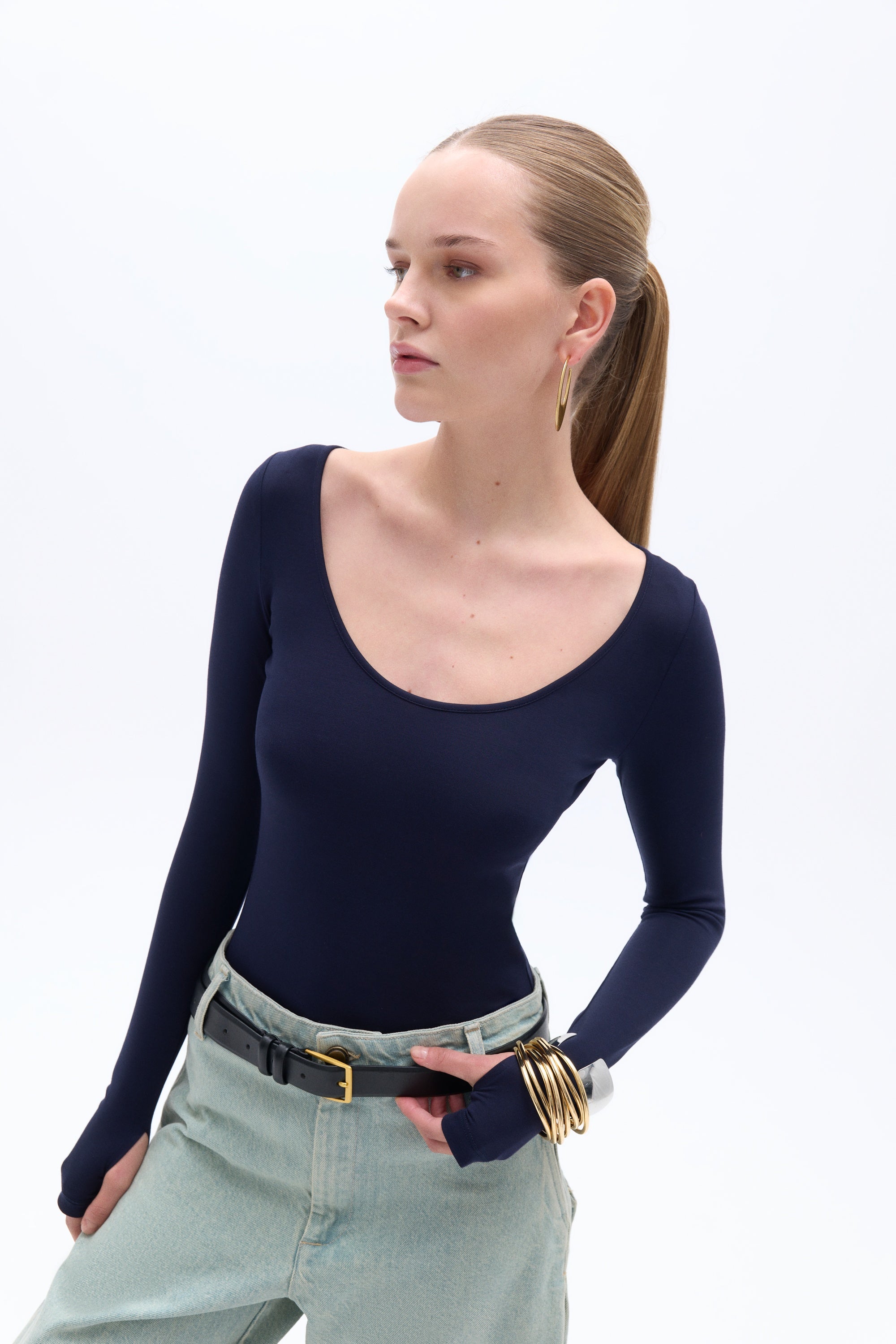 Crew Neck Bodysuit (Final Sale)
