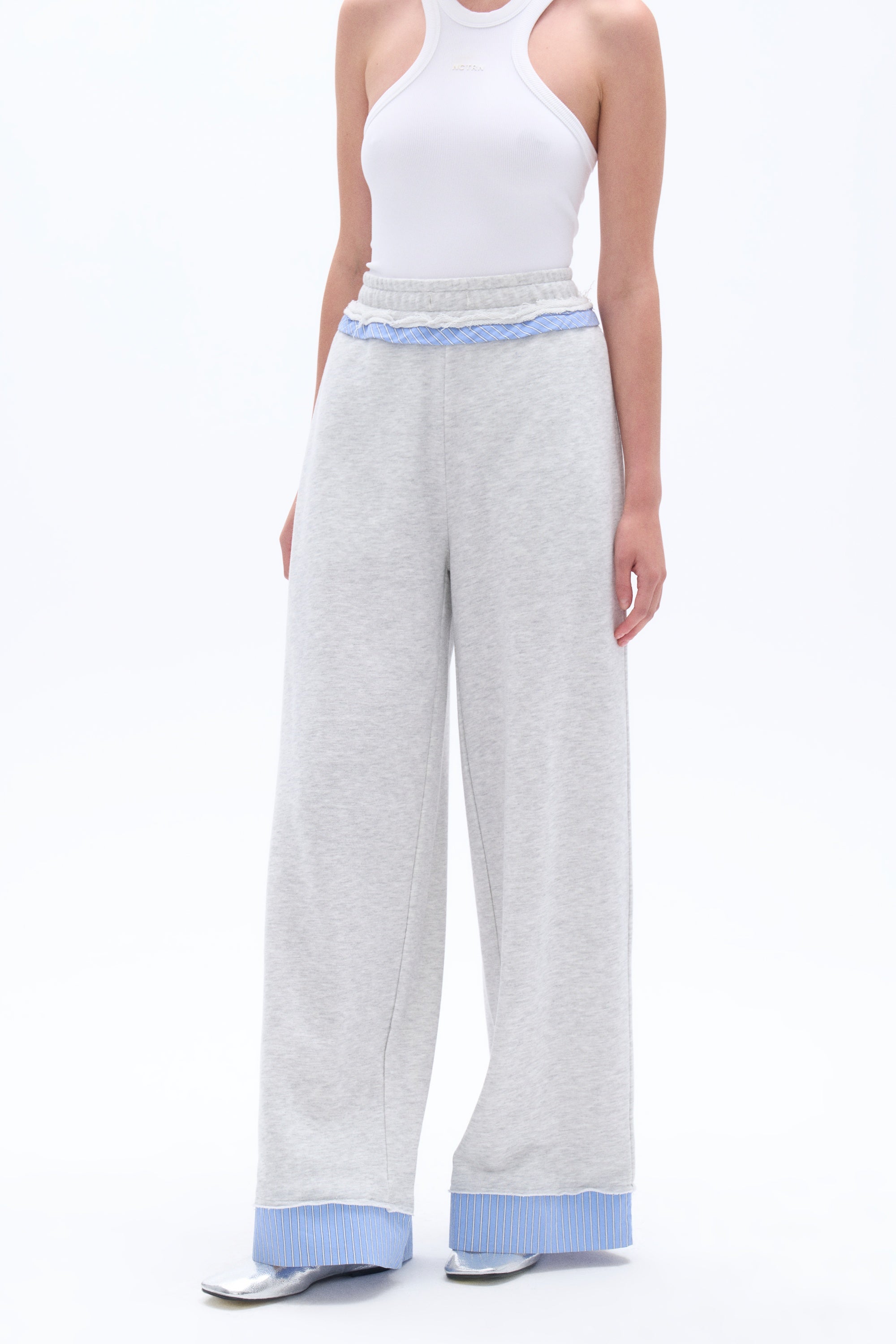 Mid Rise Pants with Garni Details (Final Sale)