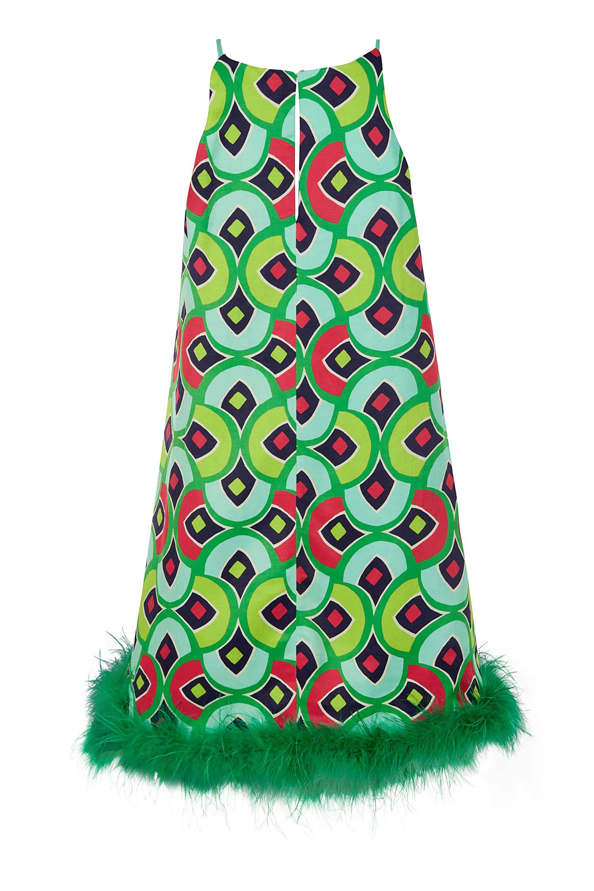 Feather Boa Mini Dress (Final Sale)