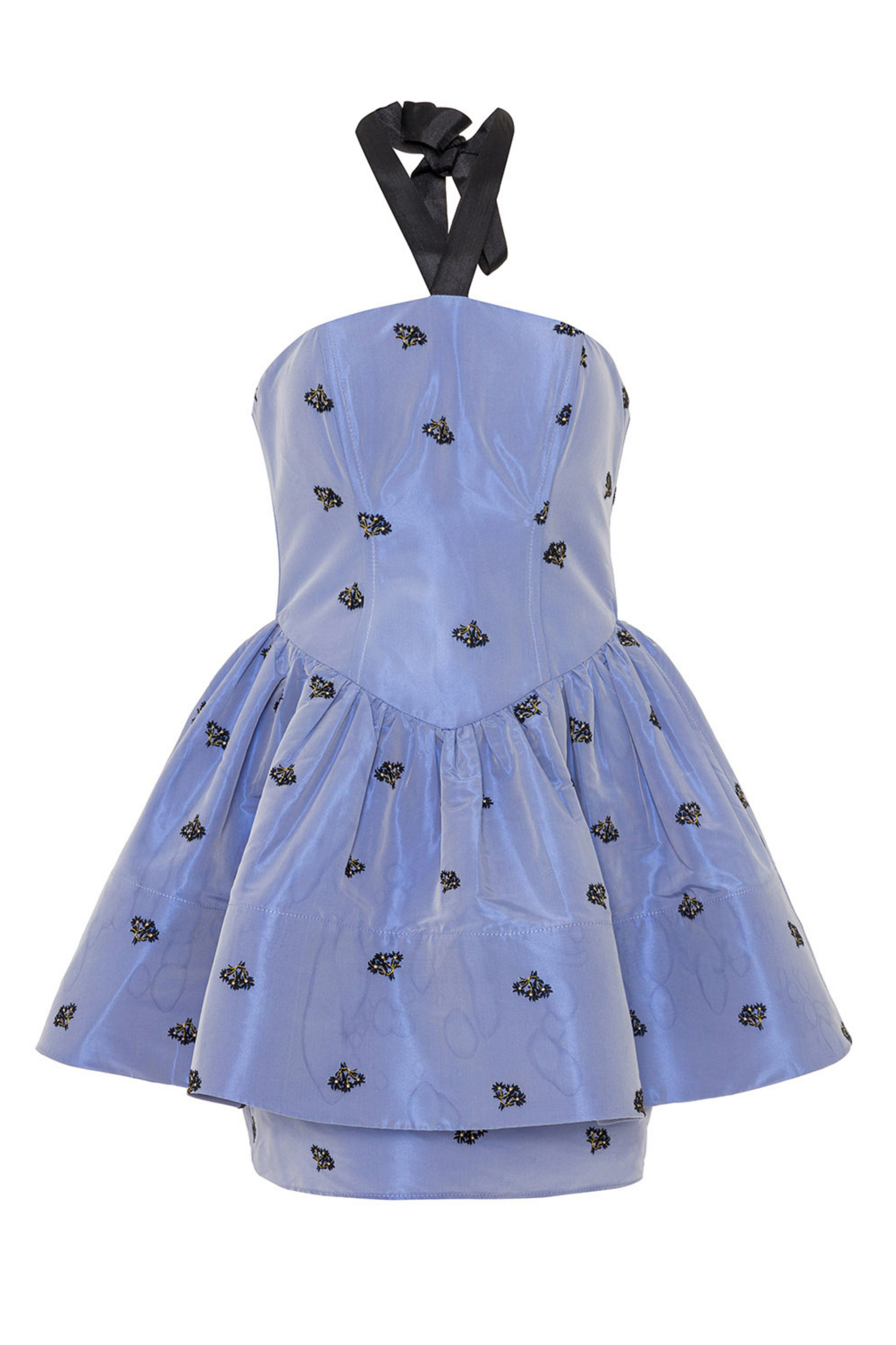Embroidered Strapless Mini Dress (Final Sale)
