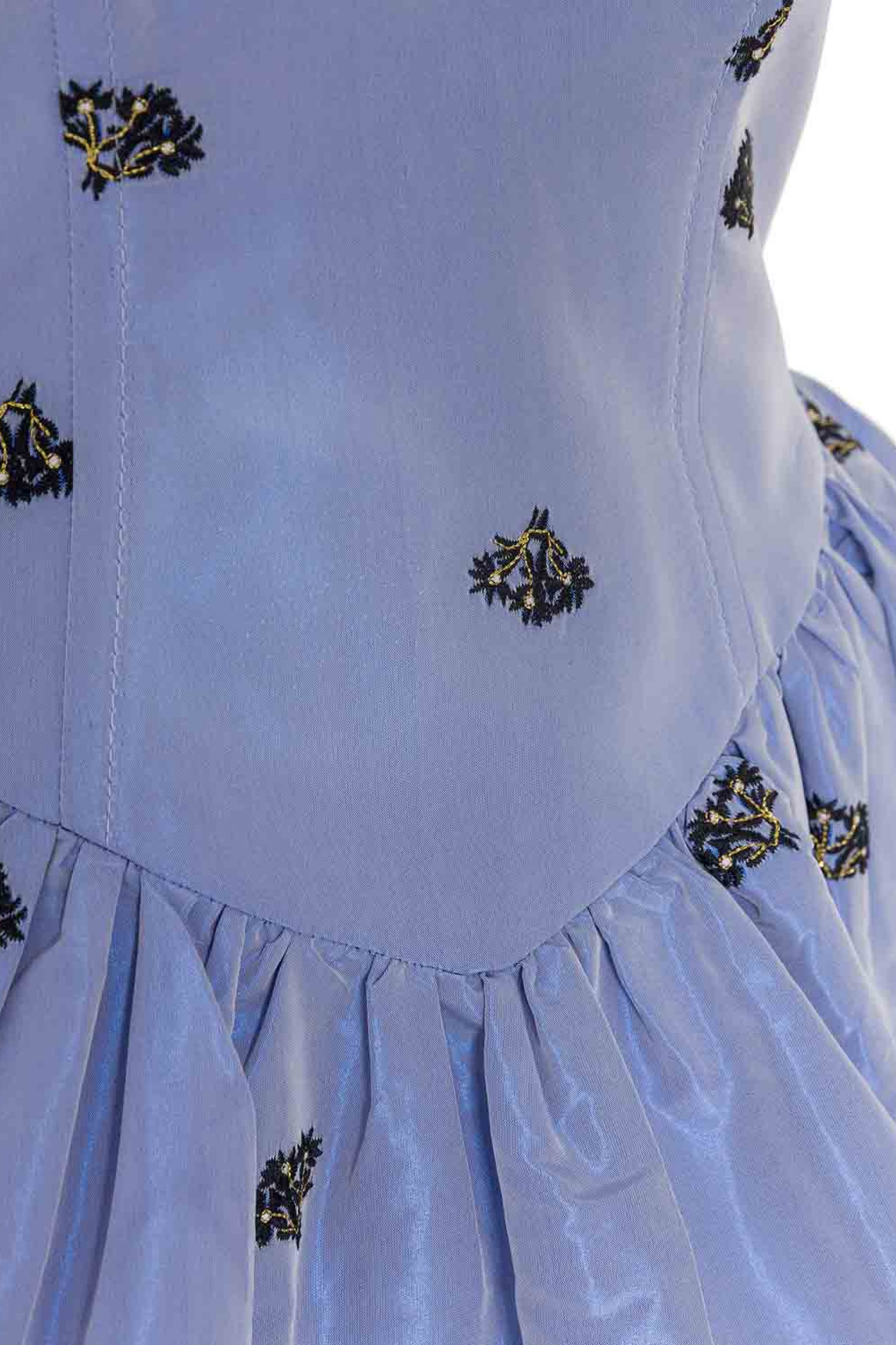 Embroidered Strapless Mini Dress (Final Sale)