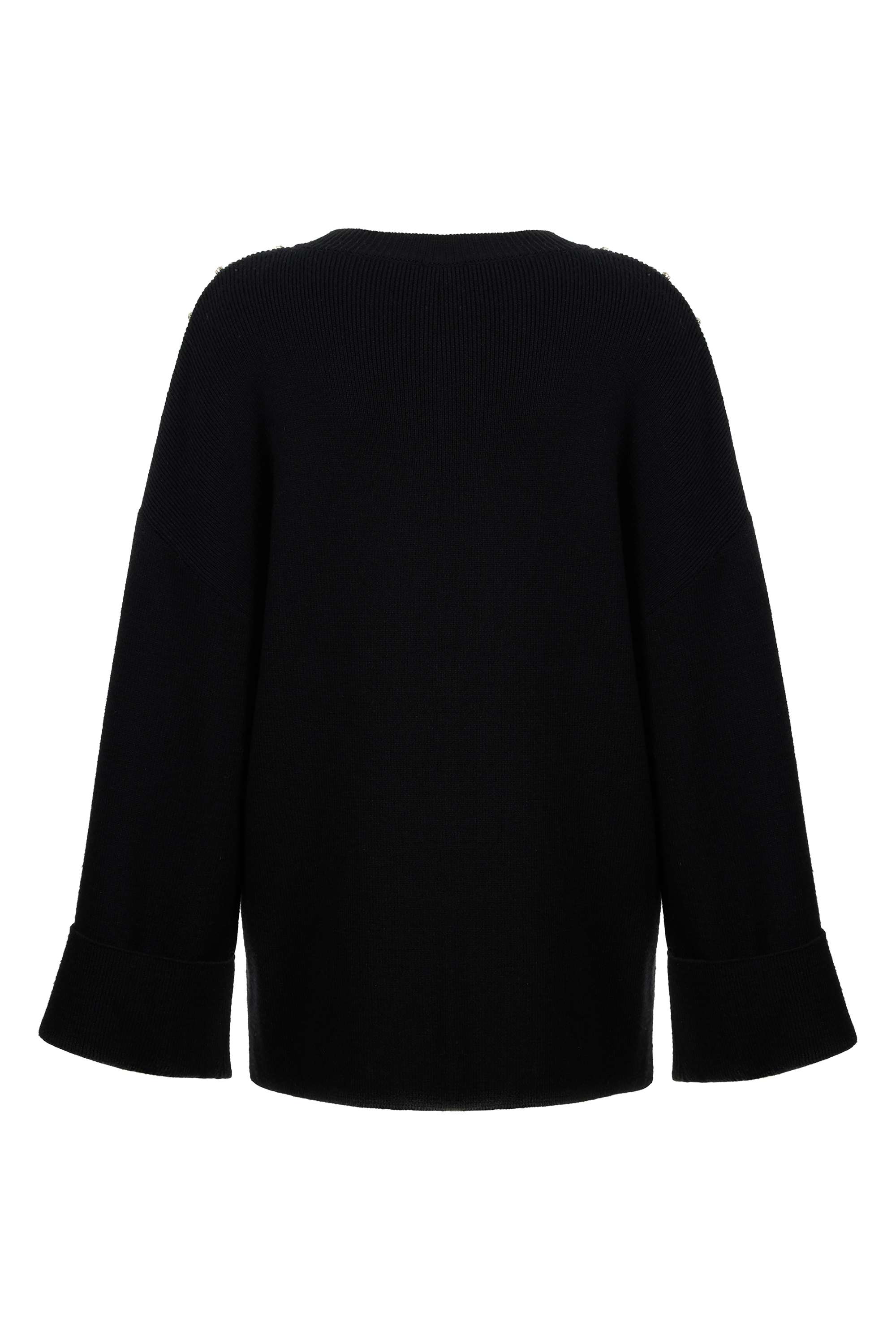 Crystal Stone Detailed Knit Sweater (Final Sale)