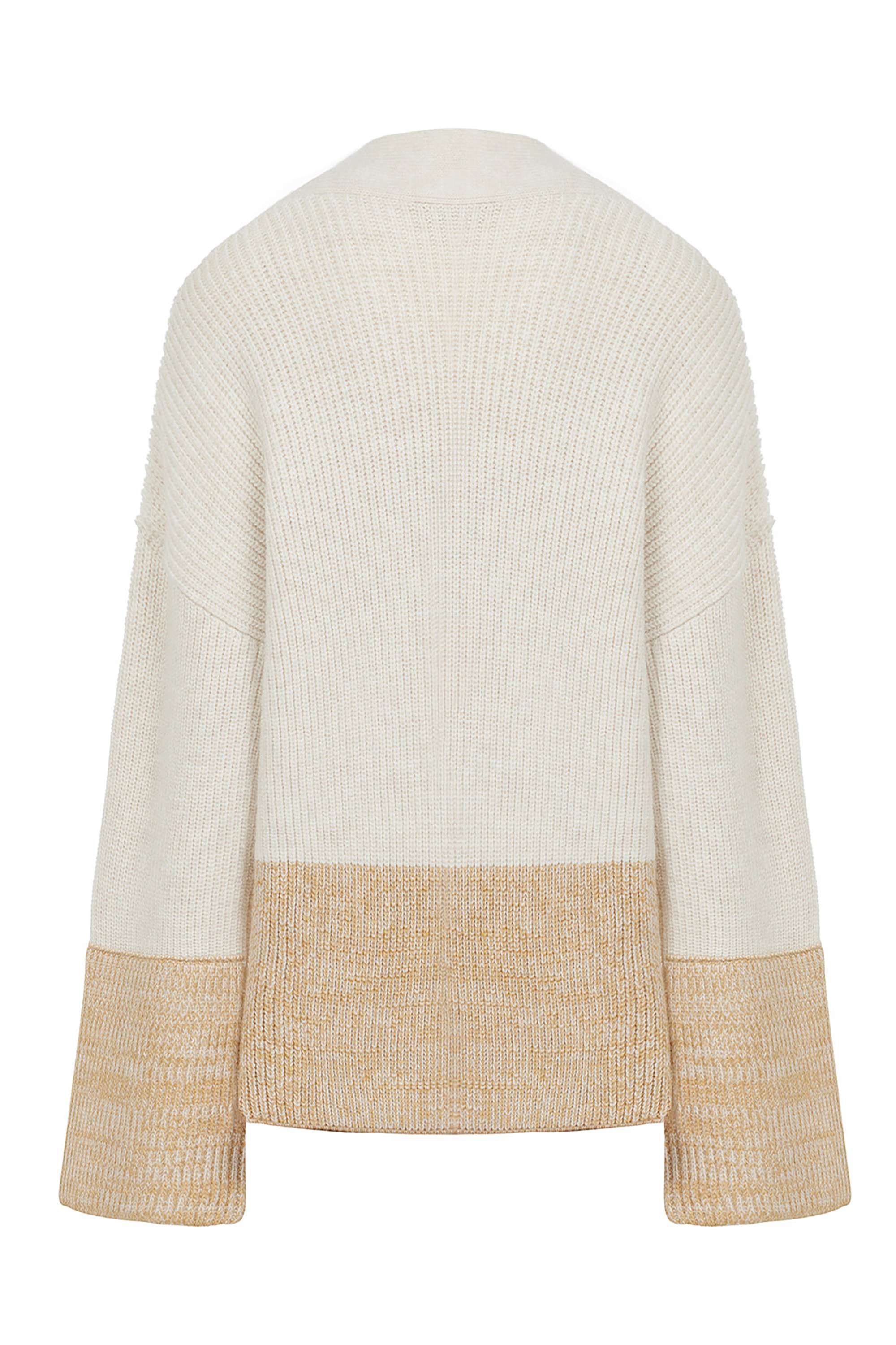 Color Block Knit Cardigan
