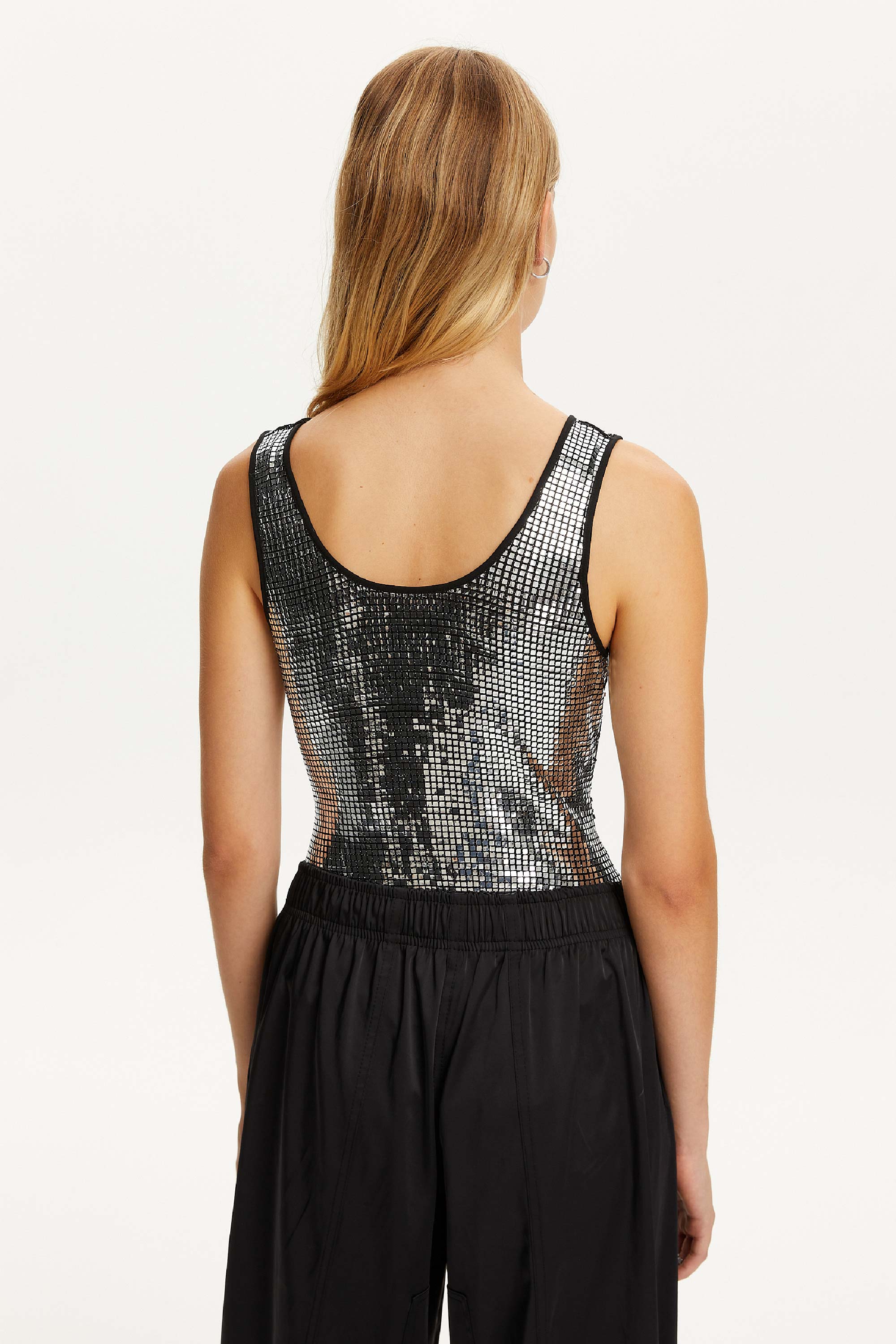 Metallic Jersey Bodysuit (Final Sale)
