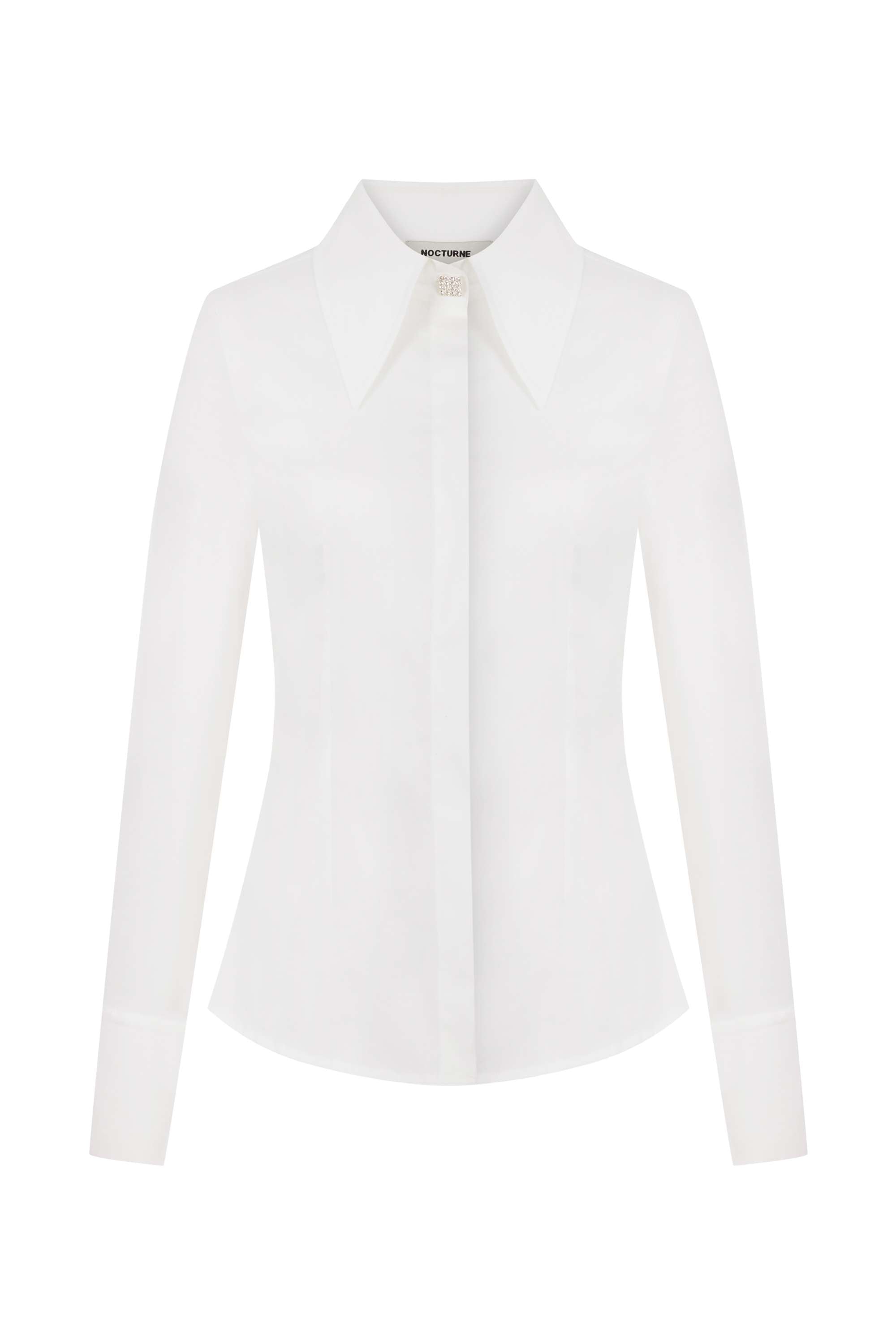Classic Shirt with Crystal Buttons (Final Sale)