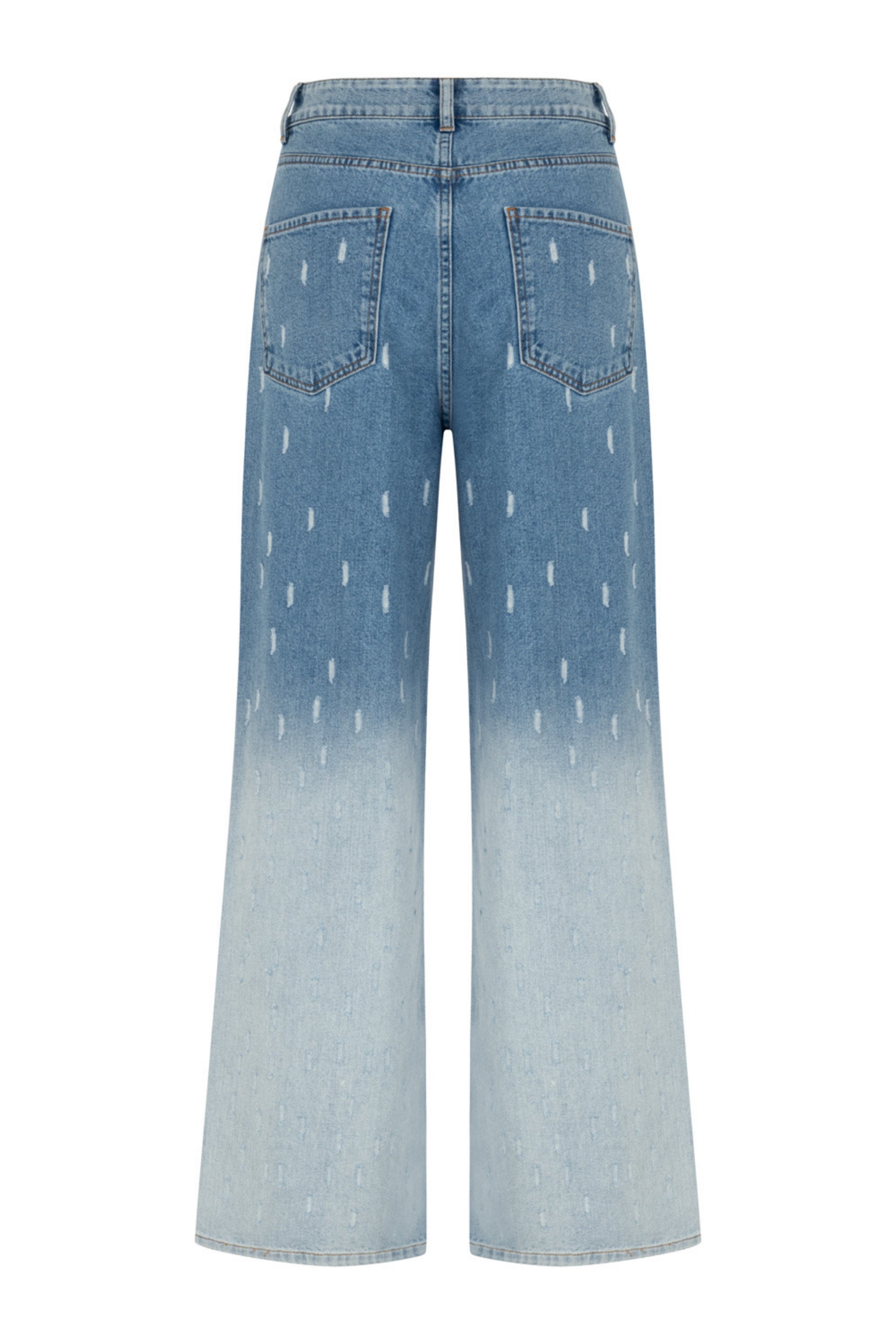 Gradient Wide Leg Jean Pants