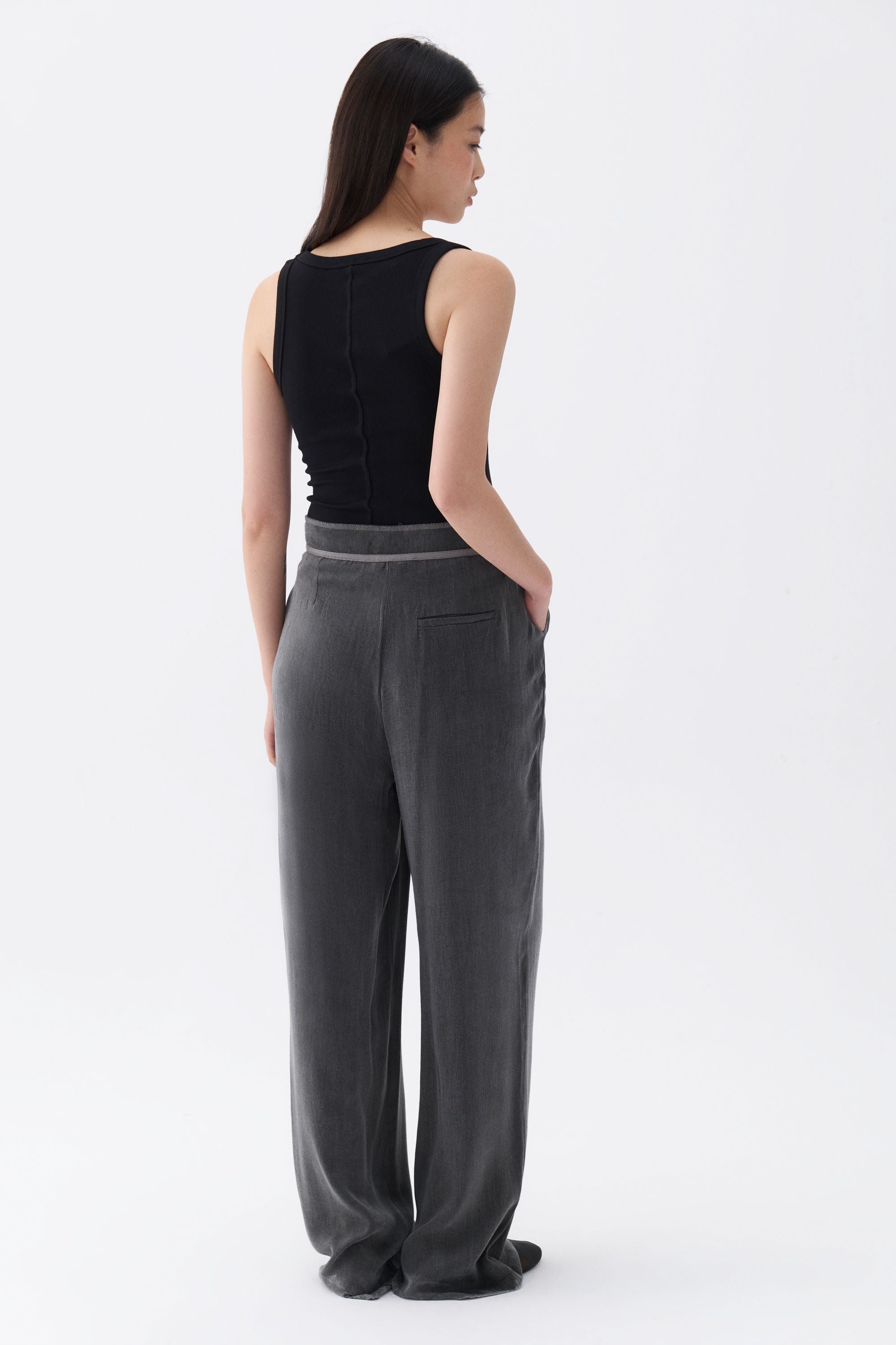 Pleated Palazzo Pants (Final Sale)