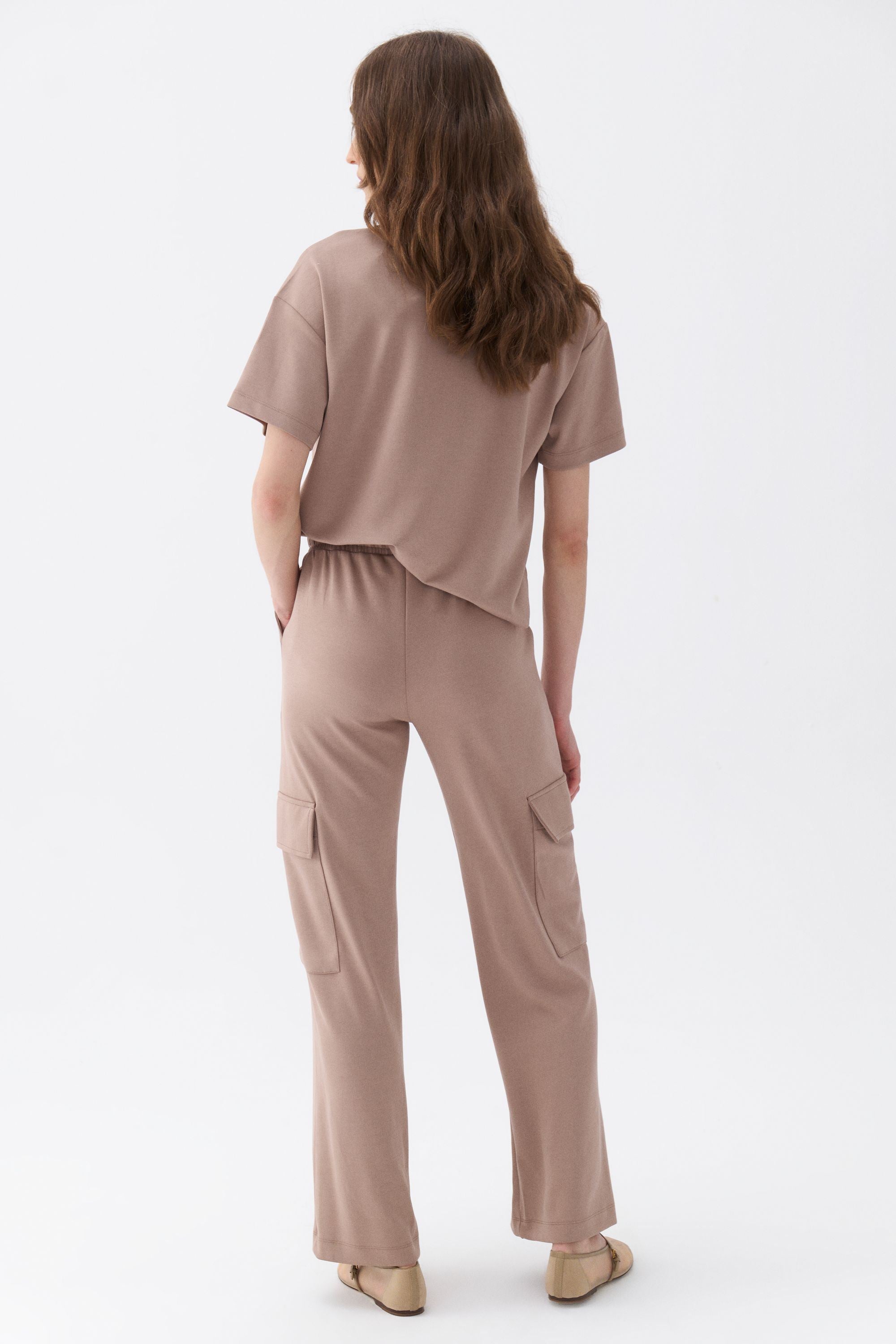 Elastic Waist Cargo Pants (Final Sale)