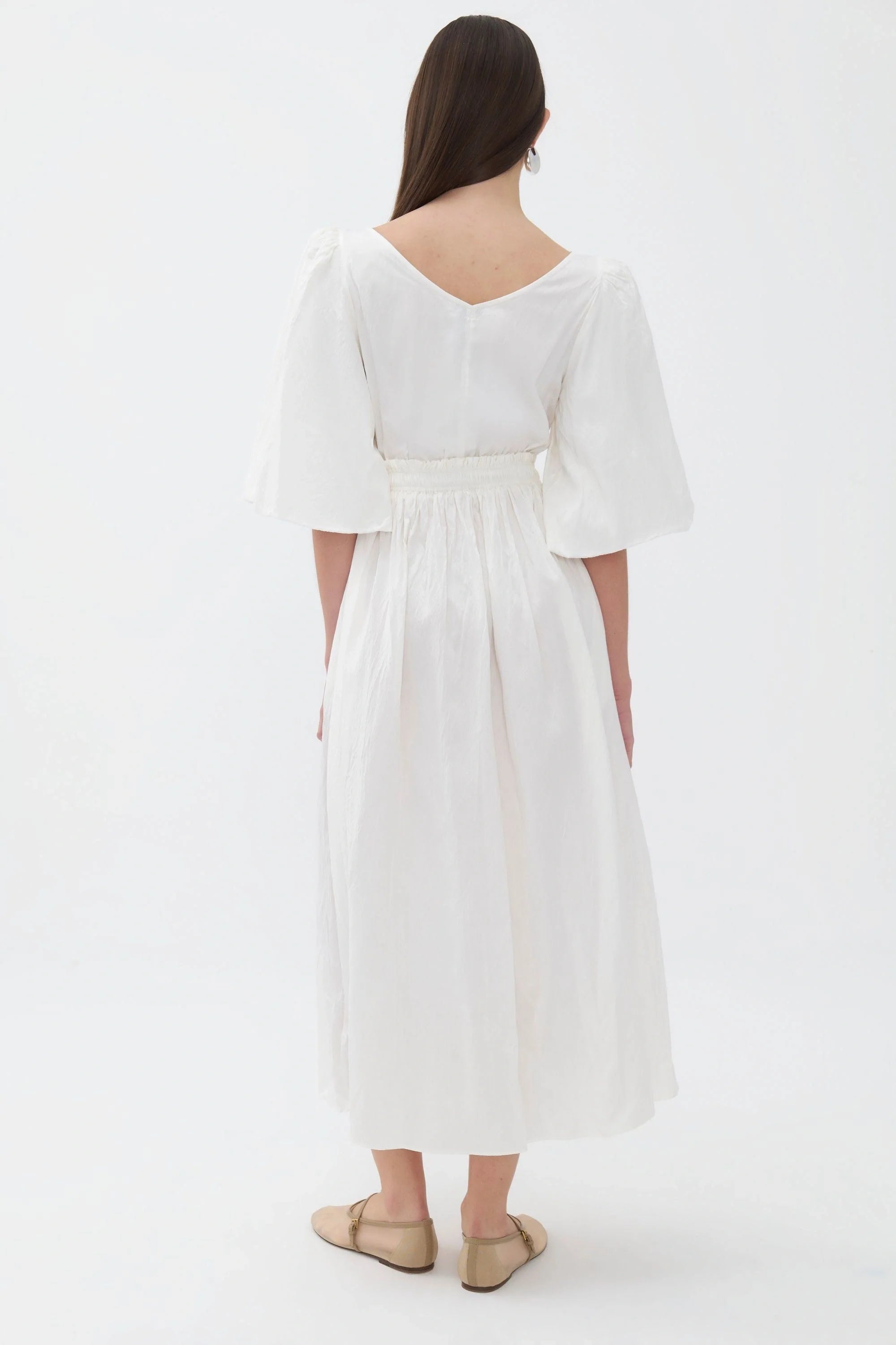 Balloon Sleeve Maxi Dress (Final Sale)