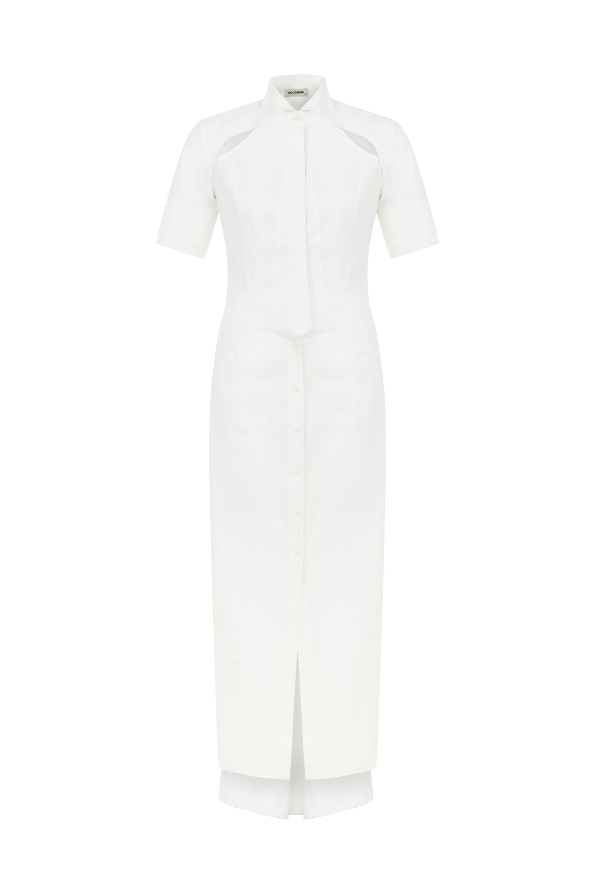 Cut-Out Dress with Tail (Final Sale)