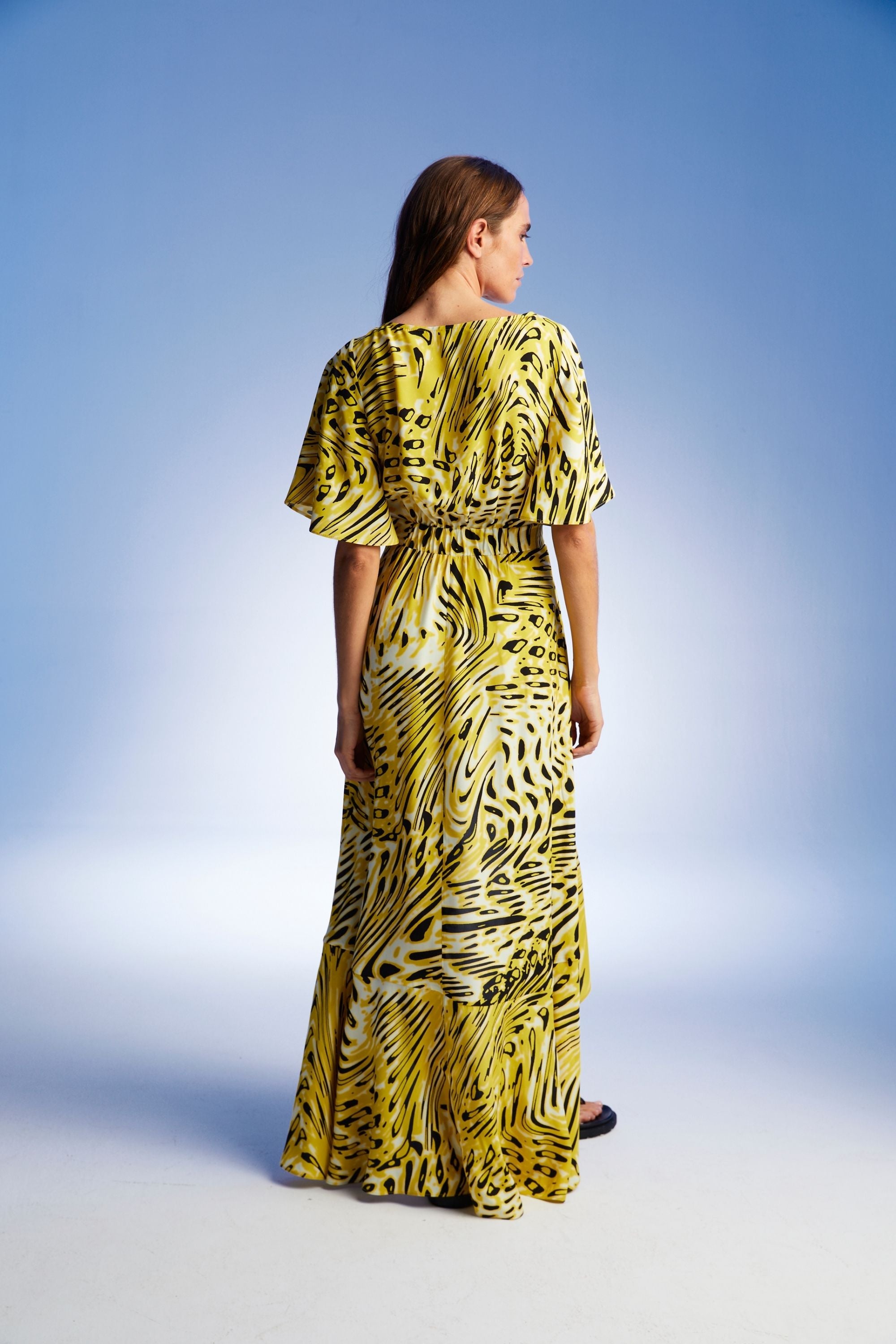 Printed Asymmetrical Dress (Final Sale)