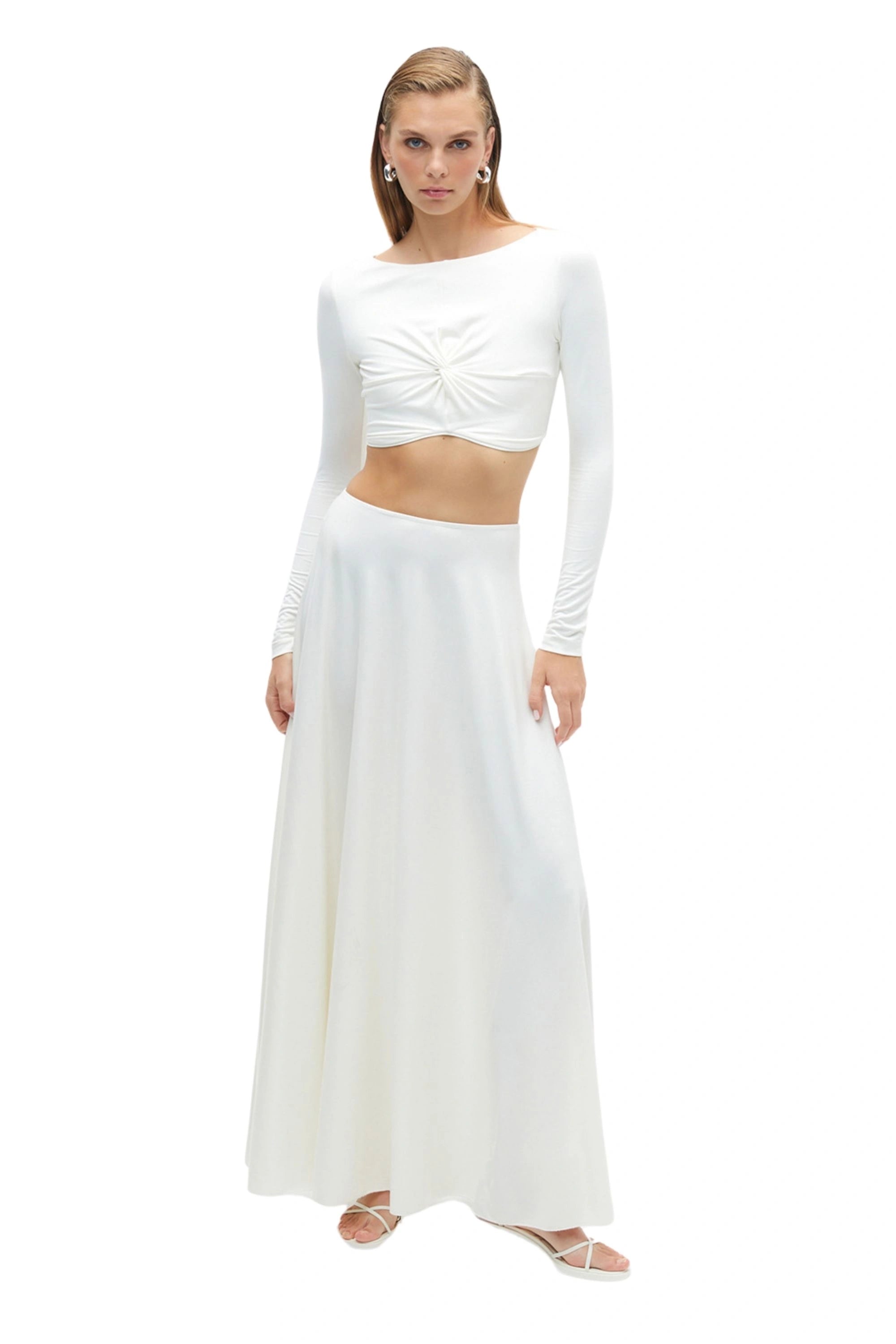 Flounced Long Skirt (Final Sale)