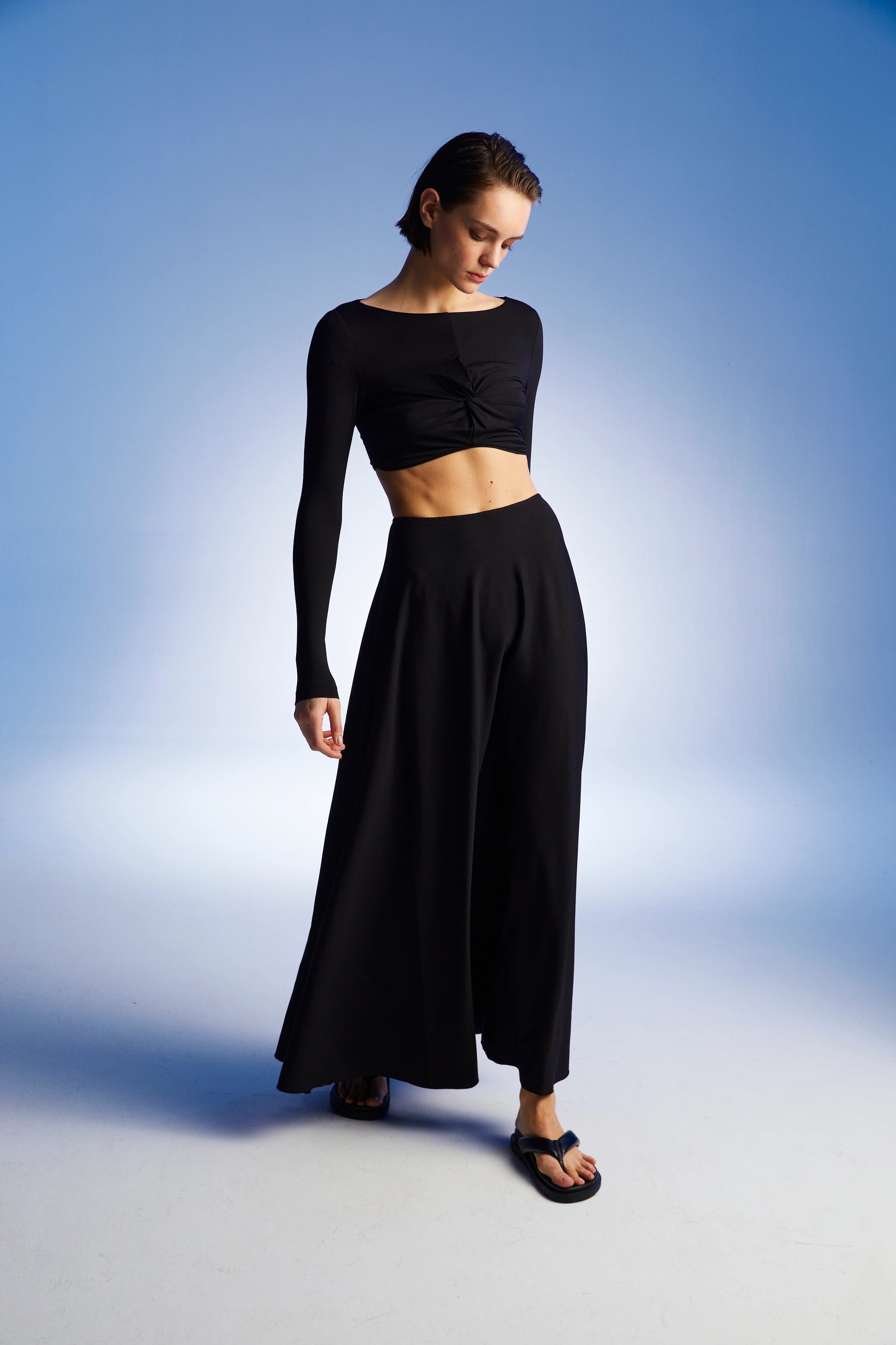 Flounced Long Skirt (Final Sale)