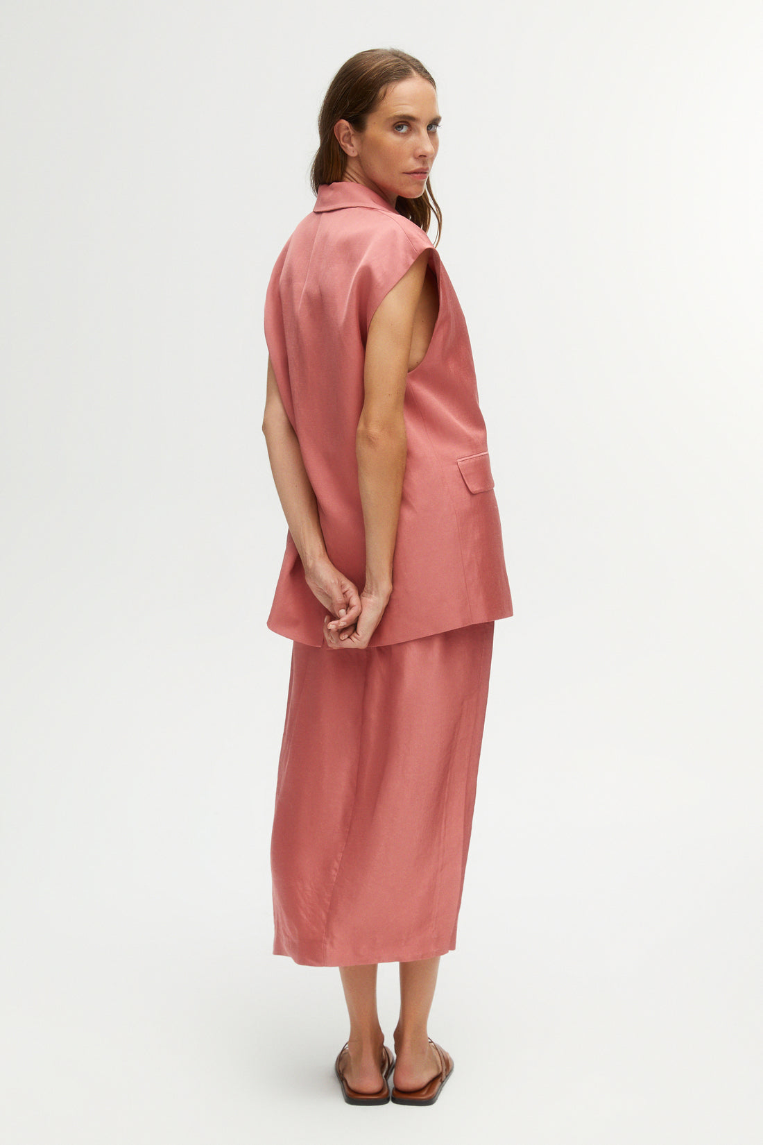 Midi Skirt with Slits (Final Sale)