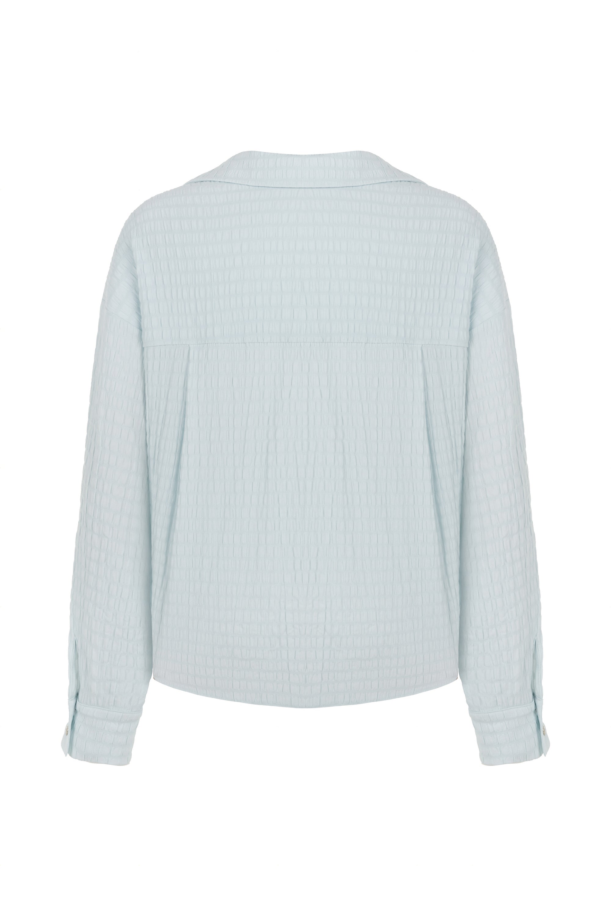 Textured Blouse with Front Knot (Final Sale)