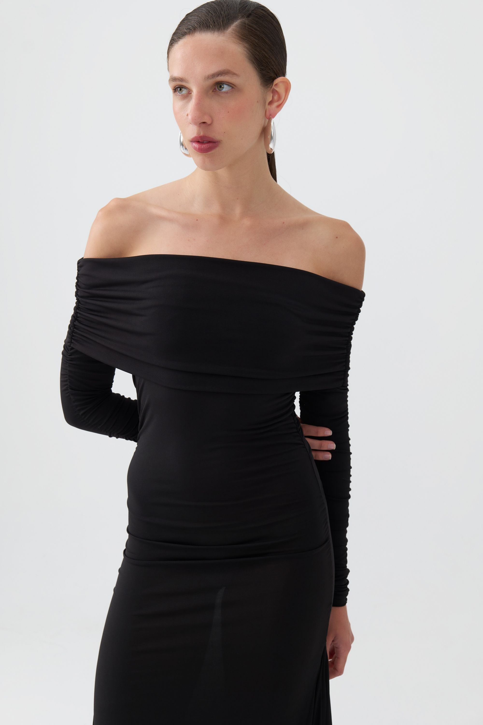 Off-The-Shoulder Maxi Dress (Final Sale)