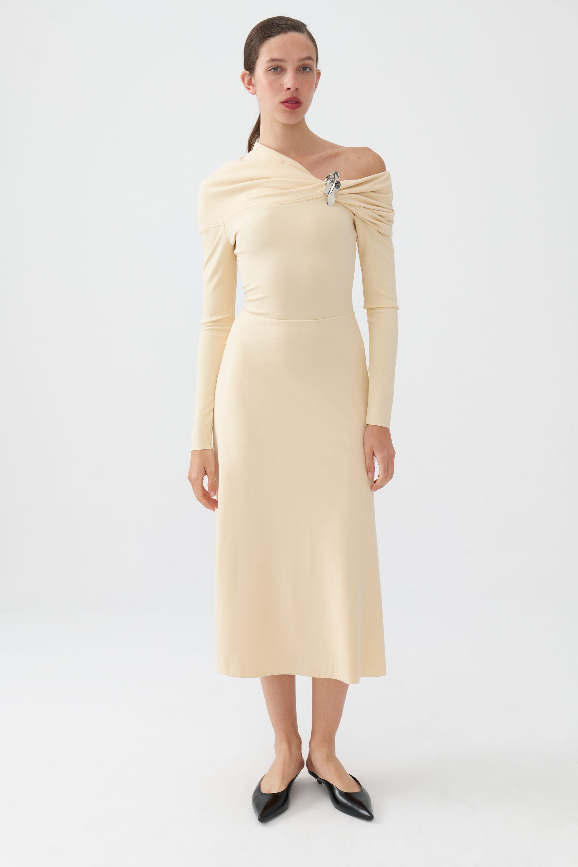One-Shoulder Midi Dress (Final Sale)