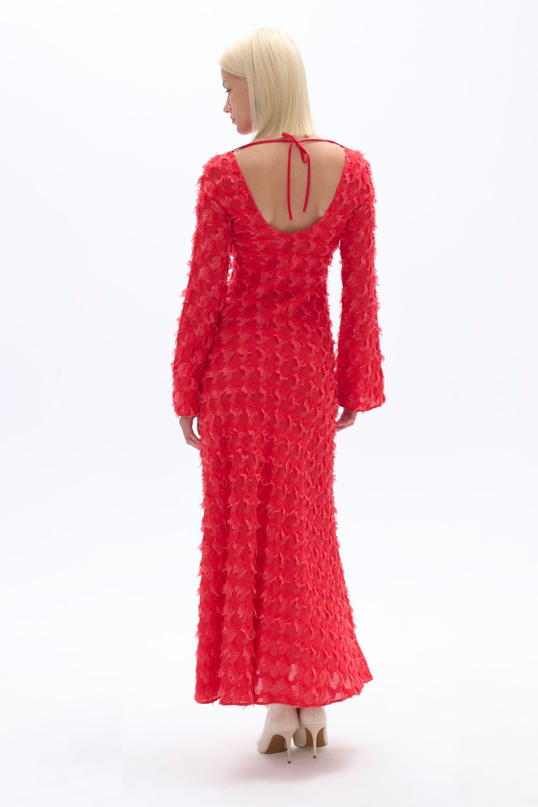 Backless Long Sleeve Maxi Dress (Final Sale)