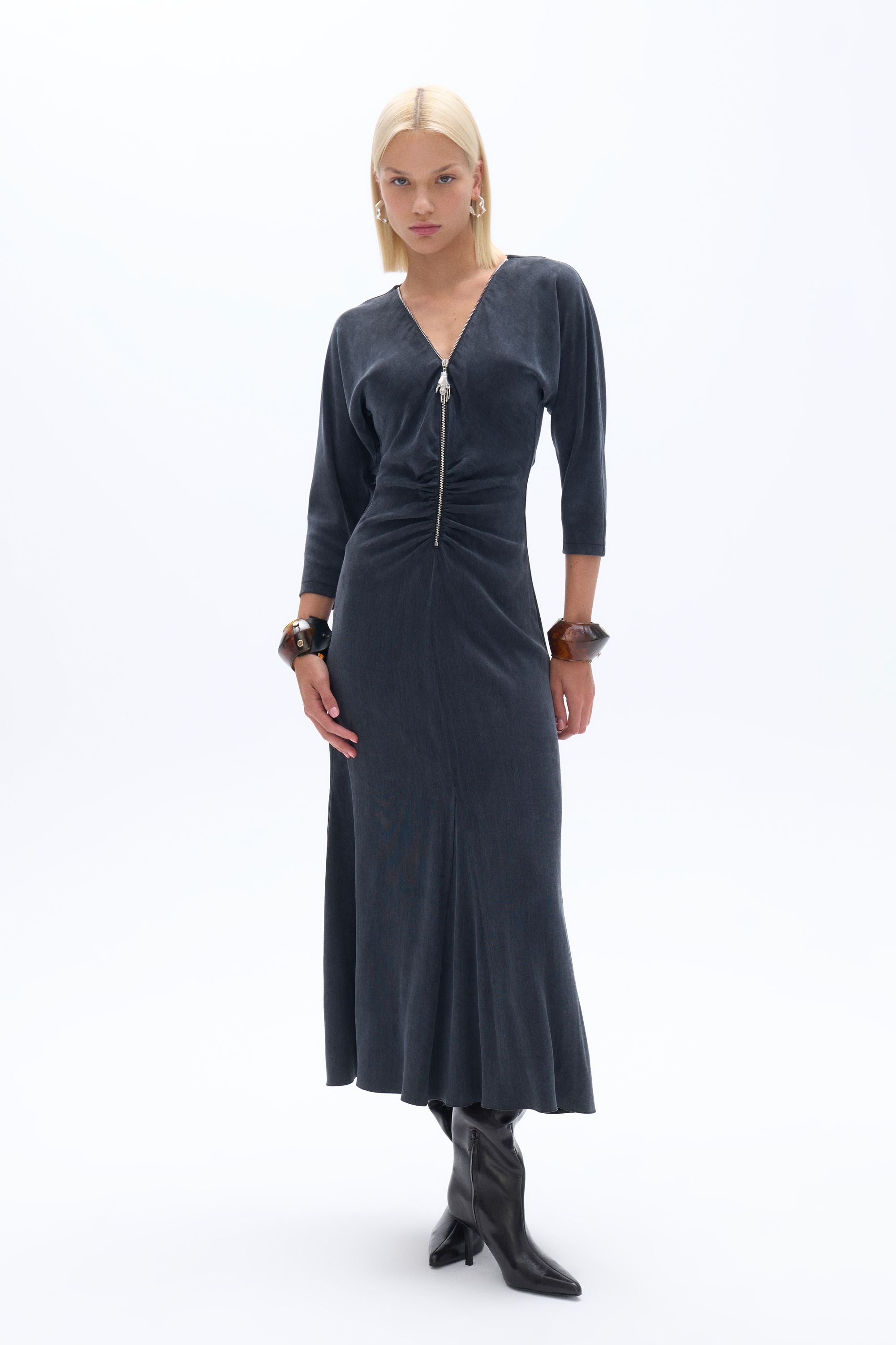 Draped Detail Dress (Final Sale)