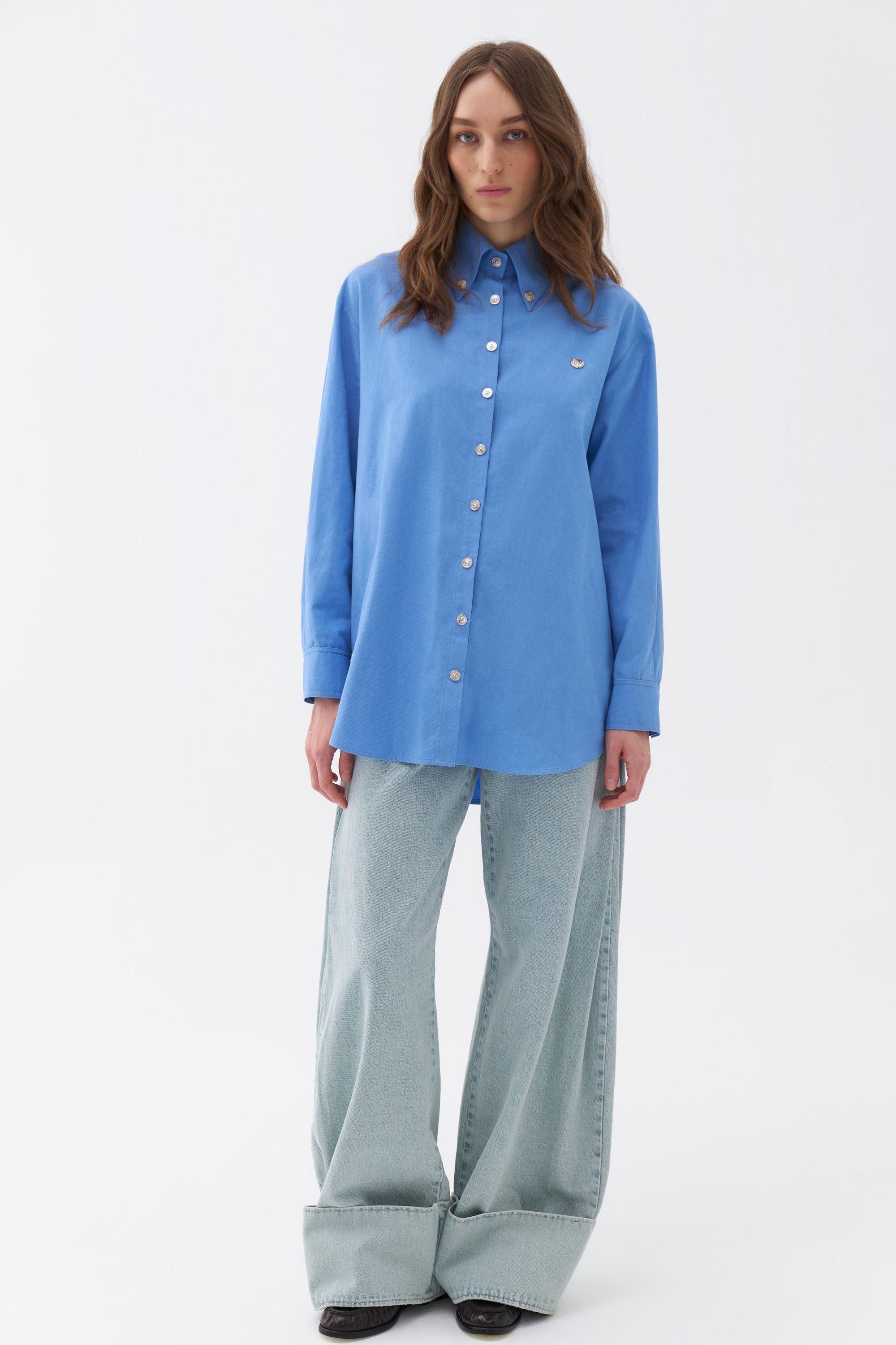 Oversized Button-Up Shirt (Final Sale)