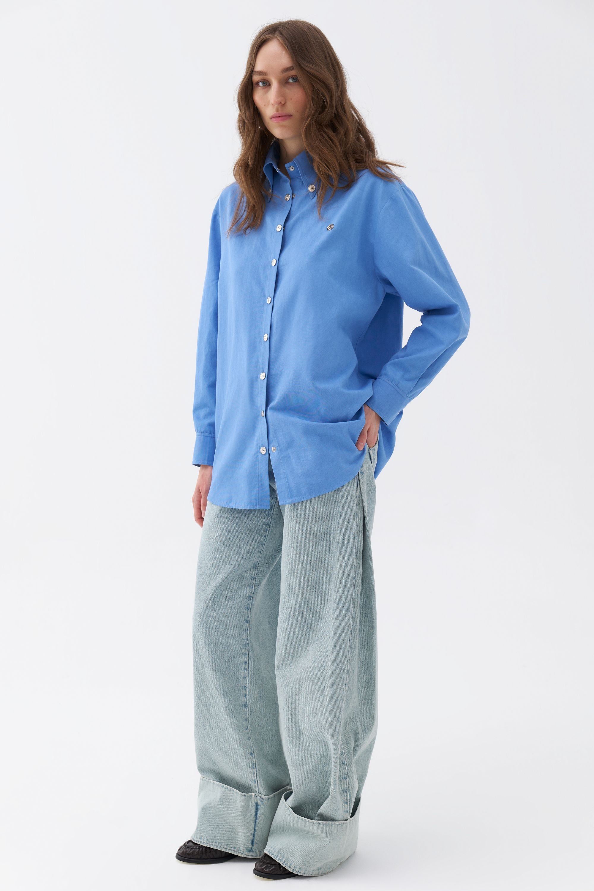 Oversized Button-Up Shirt (Final Sale)
