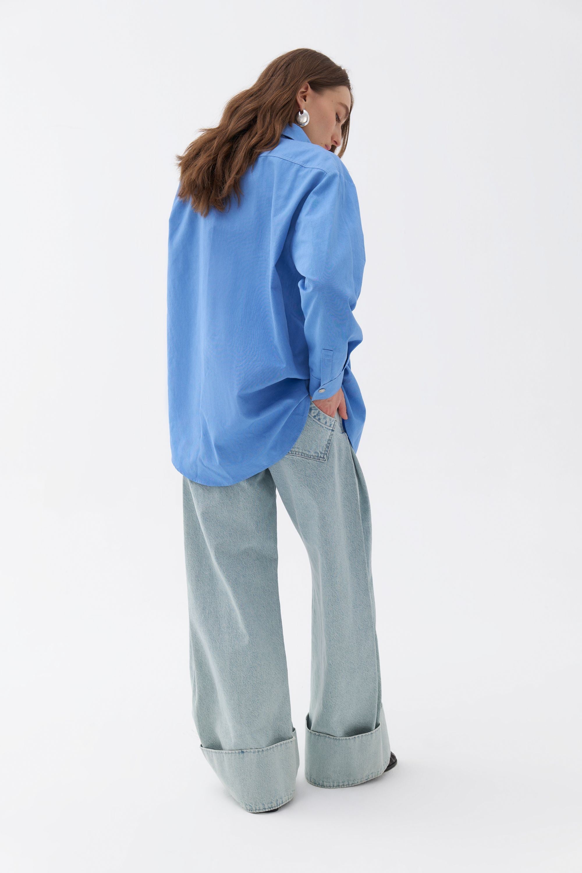 Oversized Button-Up Shirt (Final Sale)