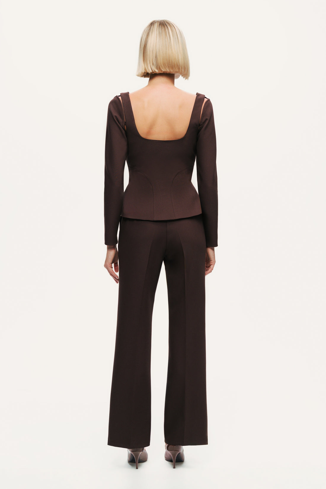 Classic Mid-Rise Tailored Pants