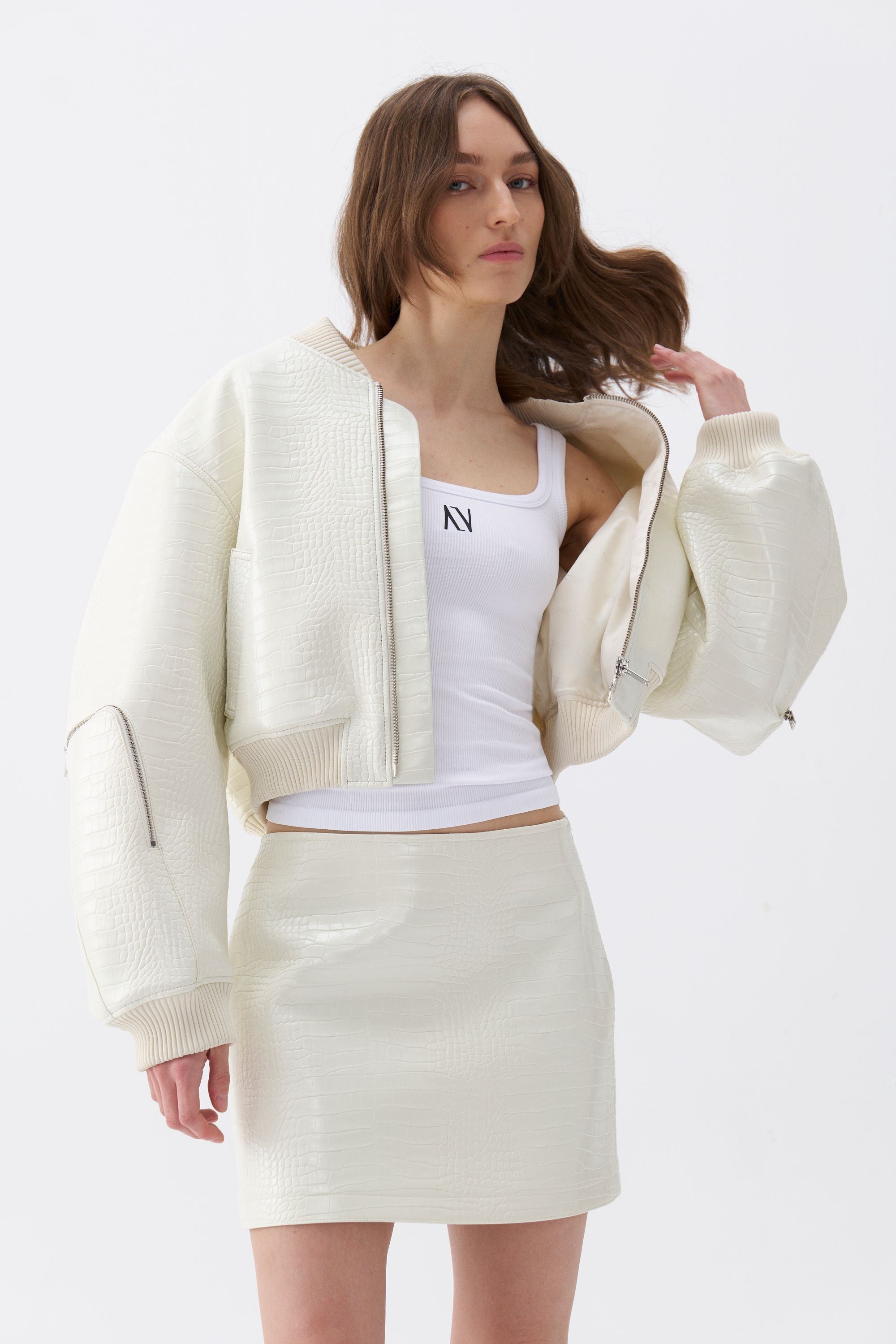 Faux Leather Mini Skirt (Final Sale)