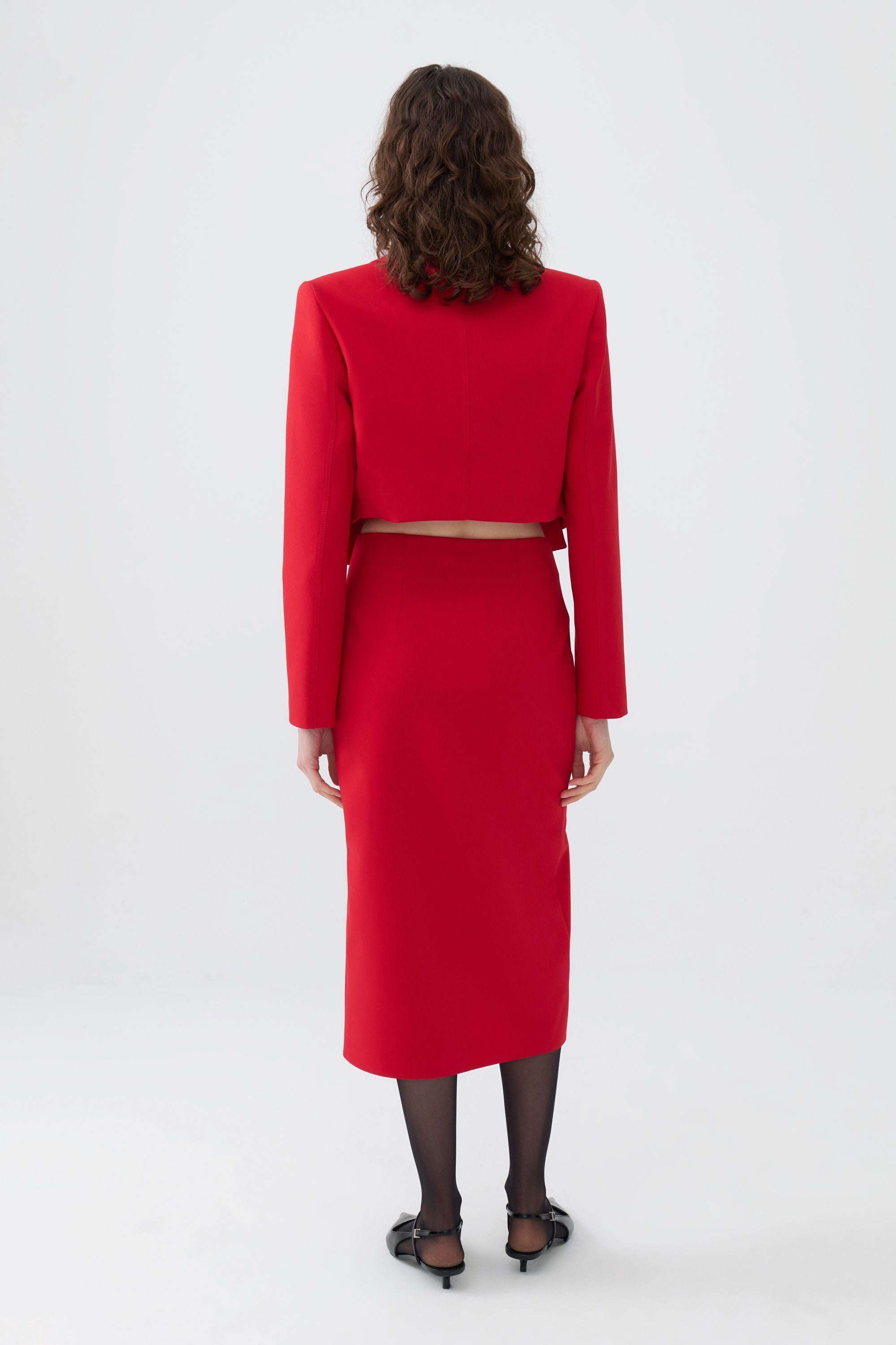 Pencil Skirt with Zipper Design (Final Sale)