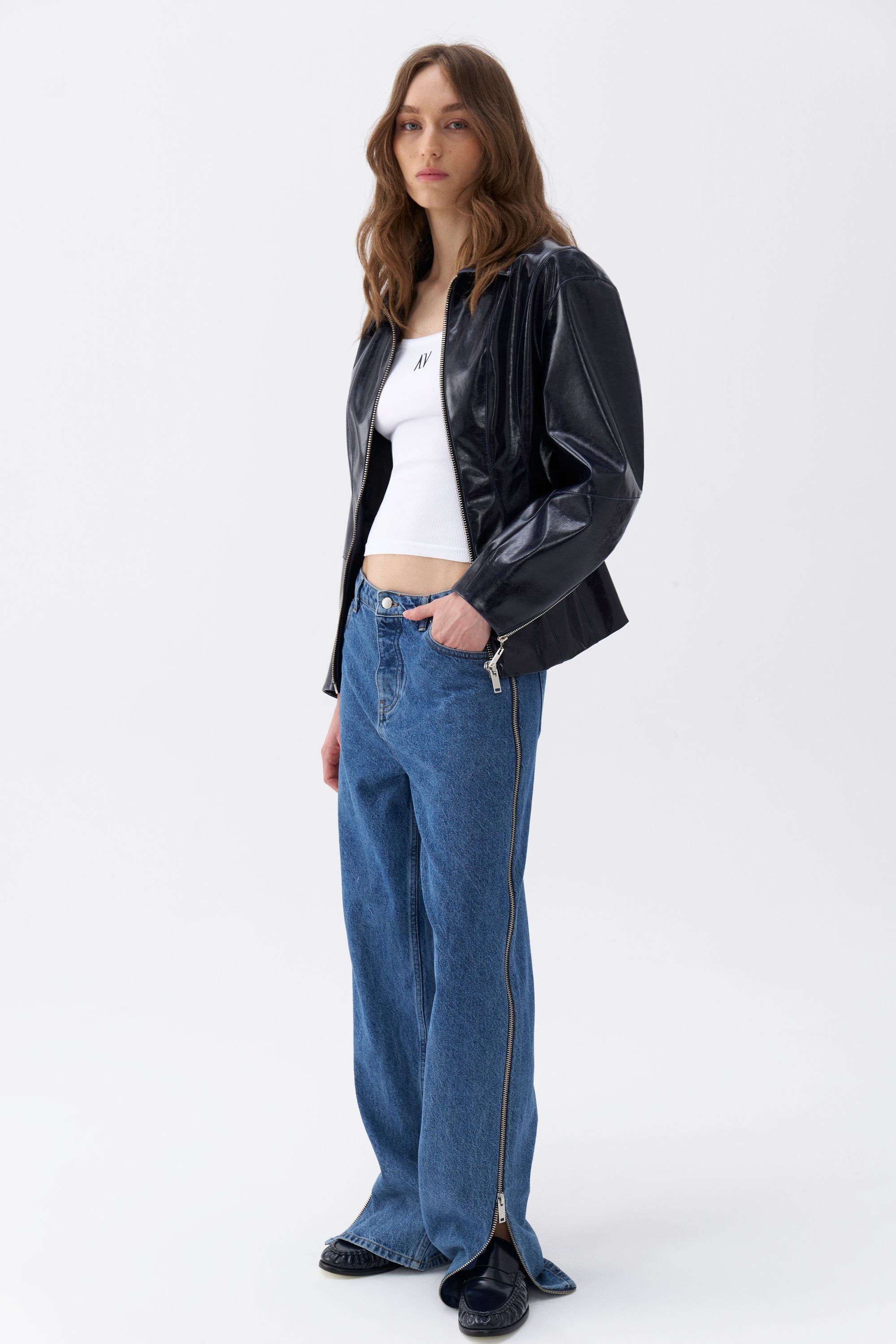 Faux Leather Jacket (Final Sale)