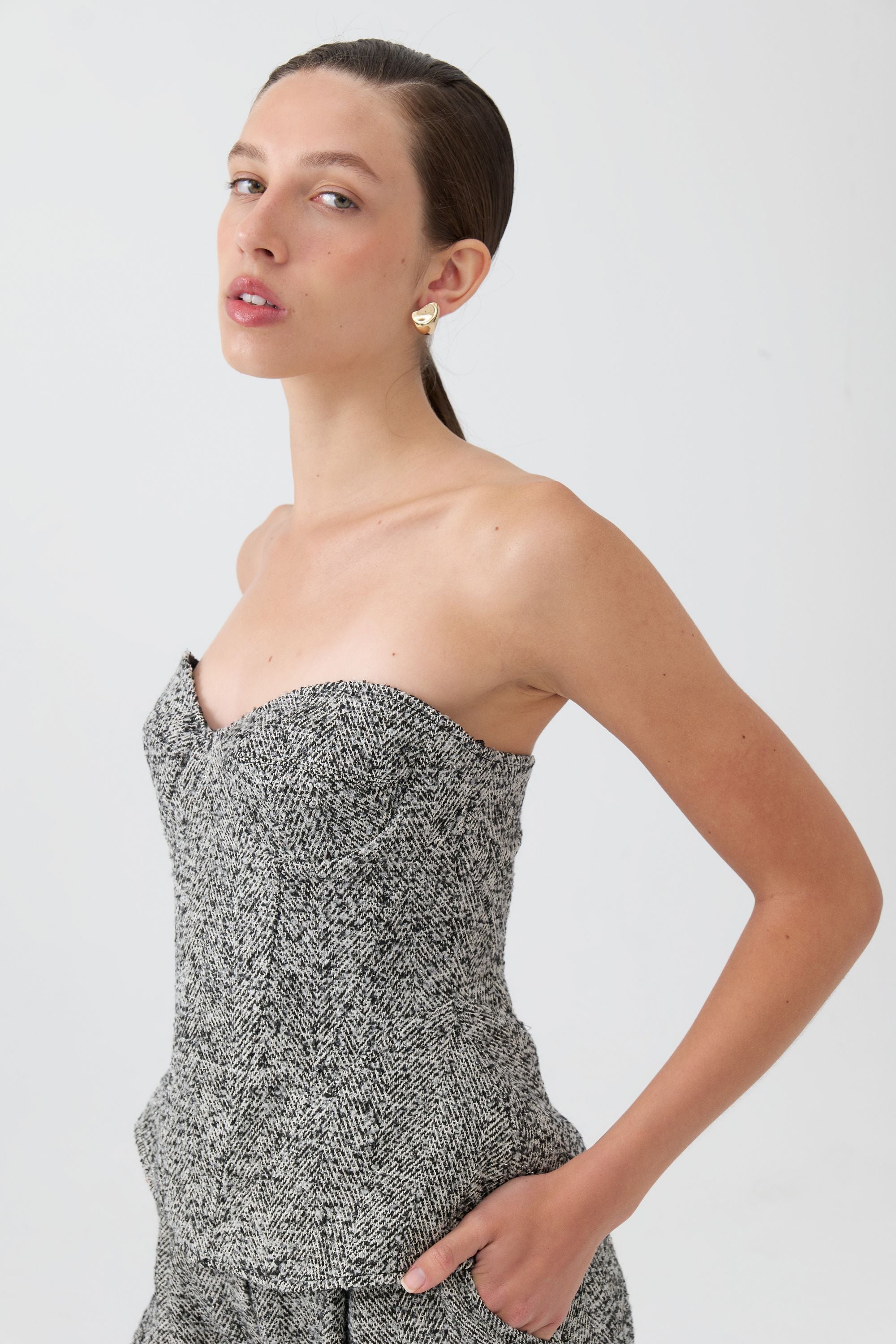 Strapless Sweetheart Neck Top (Final Sale)
