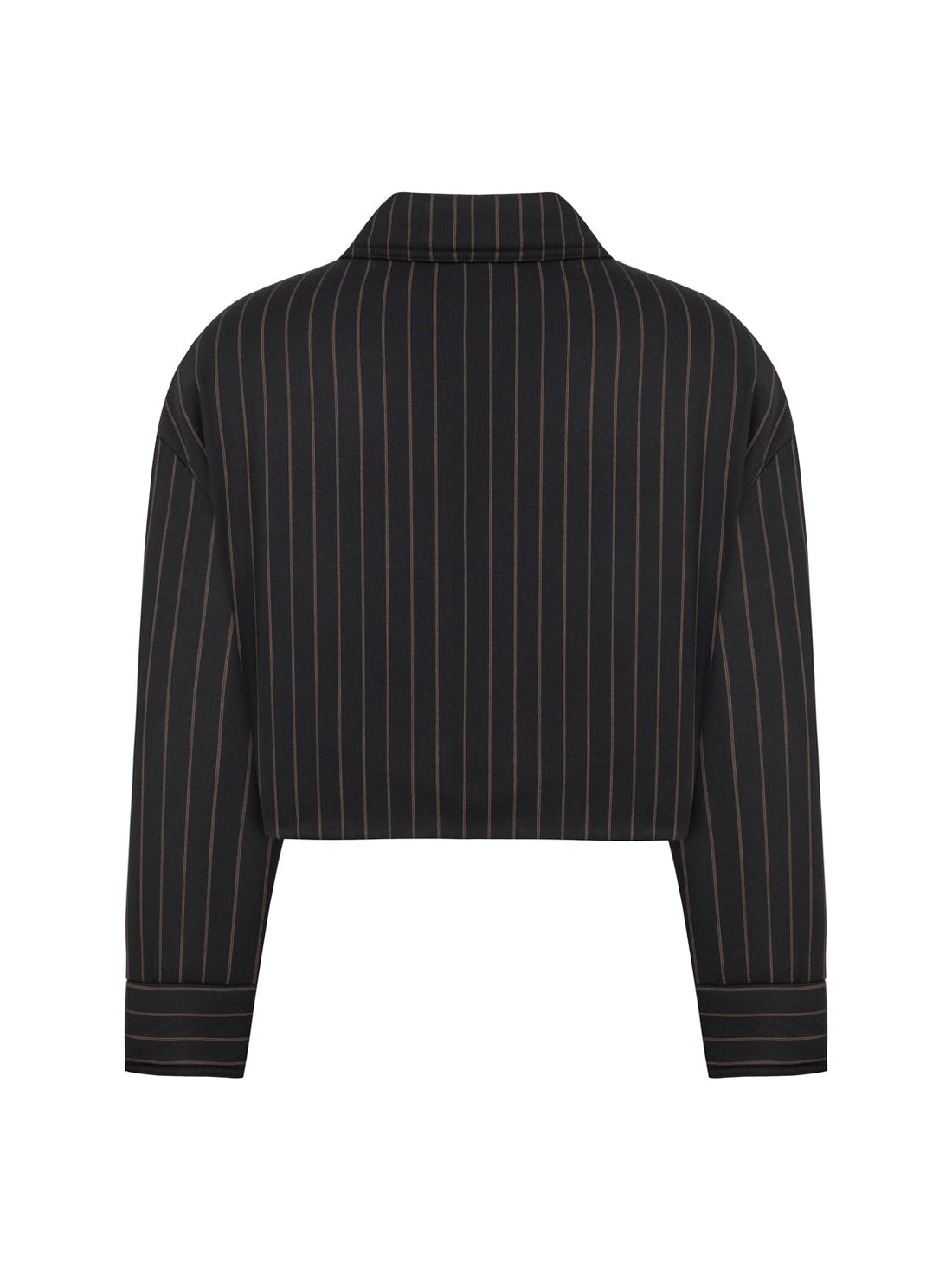 Striped Padded Shoulder Jacket (Final Sale)